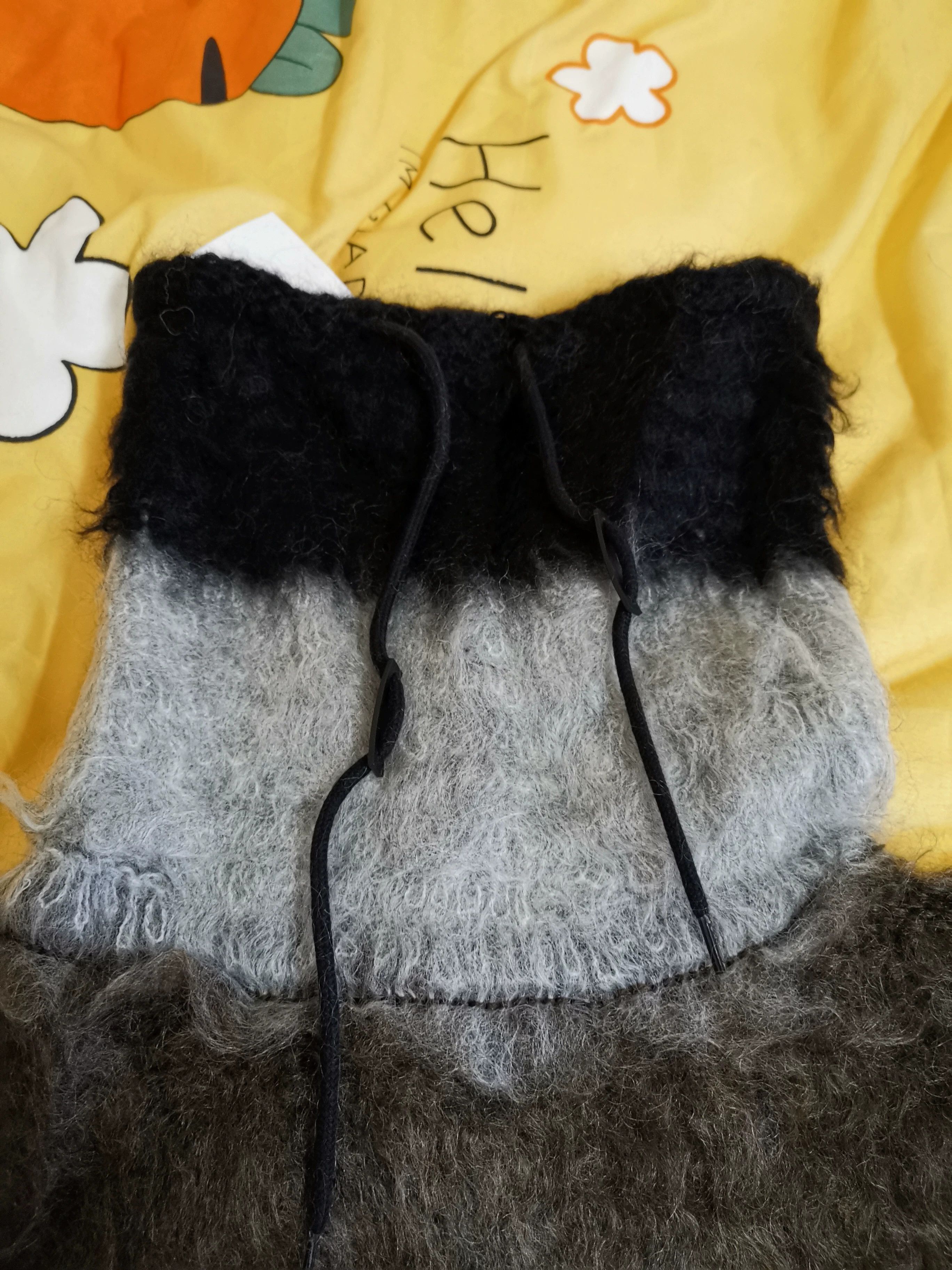 Saint Laurent Paris Saint Laurent Gradient Black-Gray Fuzzy Sweater Size US L / EU 52-54 / 3 - 3 Thumbnail