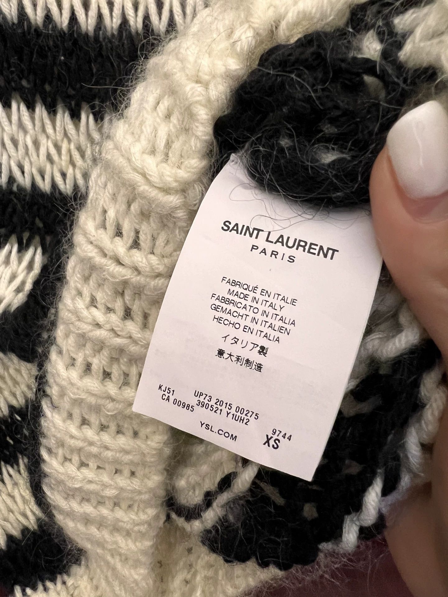 Saint Laurent Paris Saint Laurent Striped Knit Sweater Size XS / US 0-2 / IT 36-38 - 5 Thumbnail