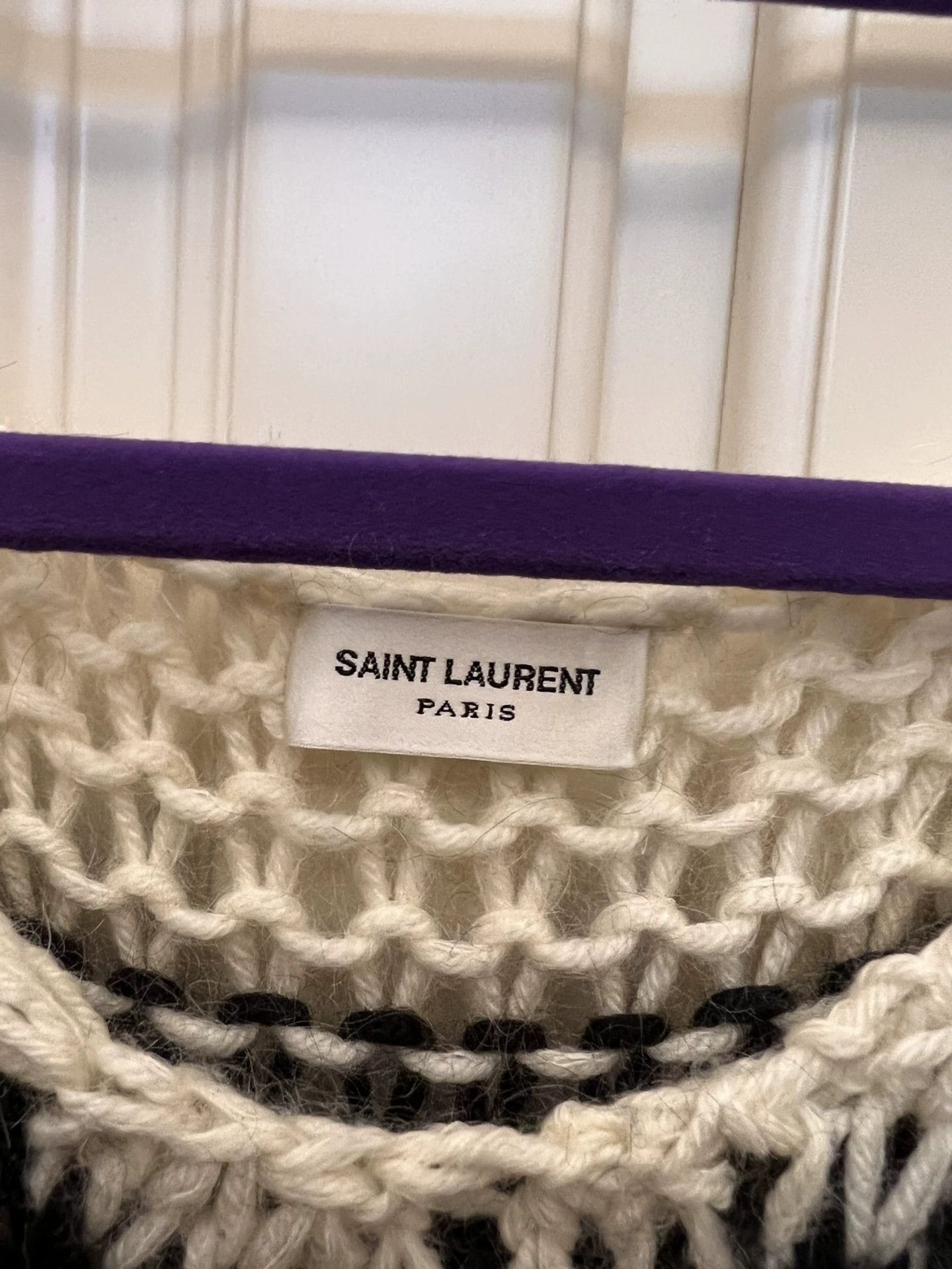 Saint Laurent Paris Saint Laurent Striped Knit Sweater Size XS / US 0-2 / IT 36-38 - 2 Thumbnail