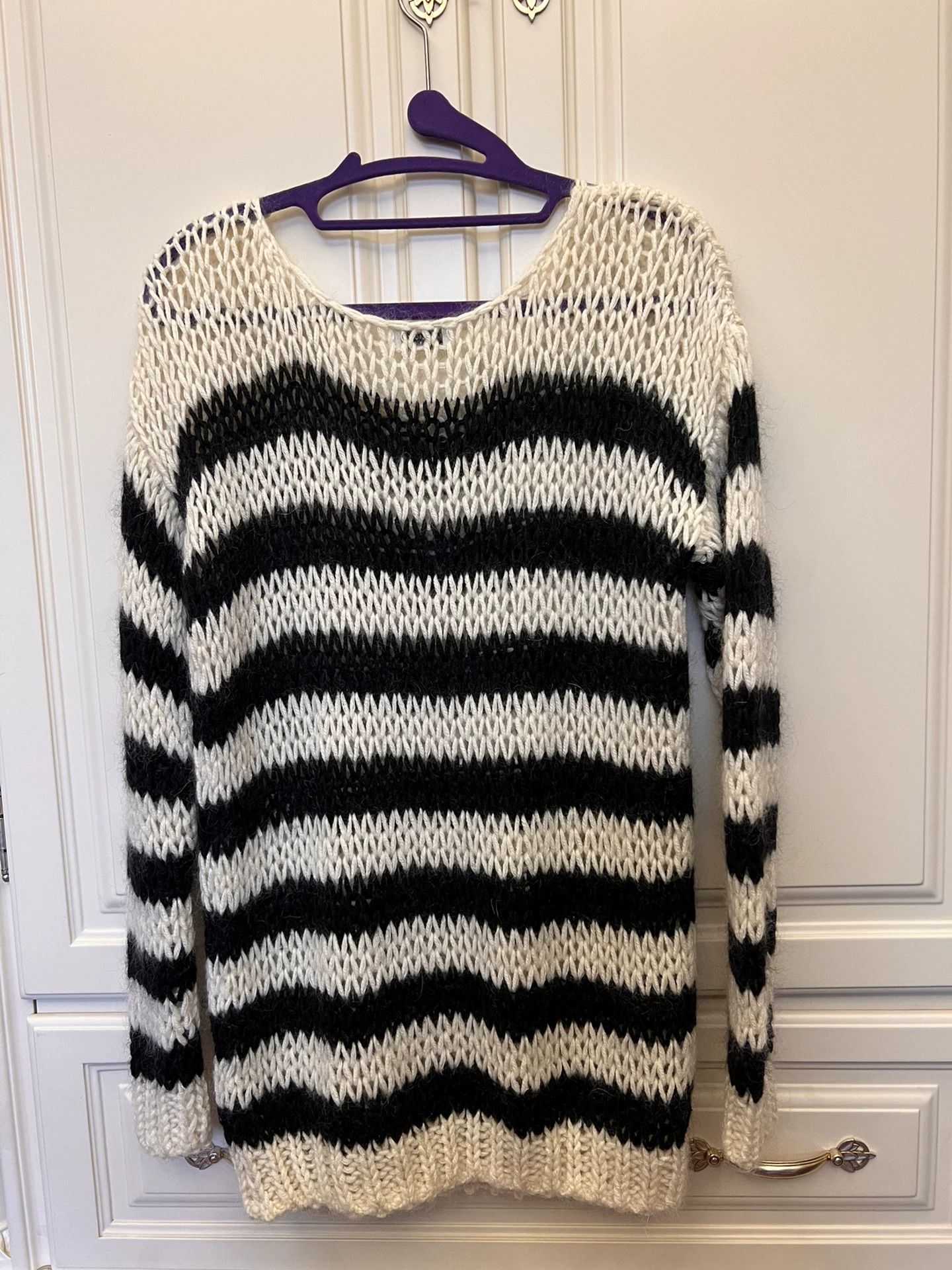 Saint Laurent Paris Saint Laurent Striped Knit Sweater Size XS / US 0-2 / IT 36-38 - 3 Thumbnail