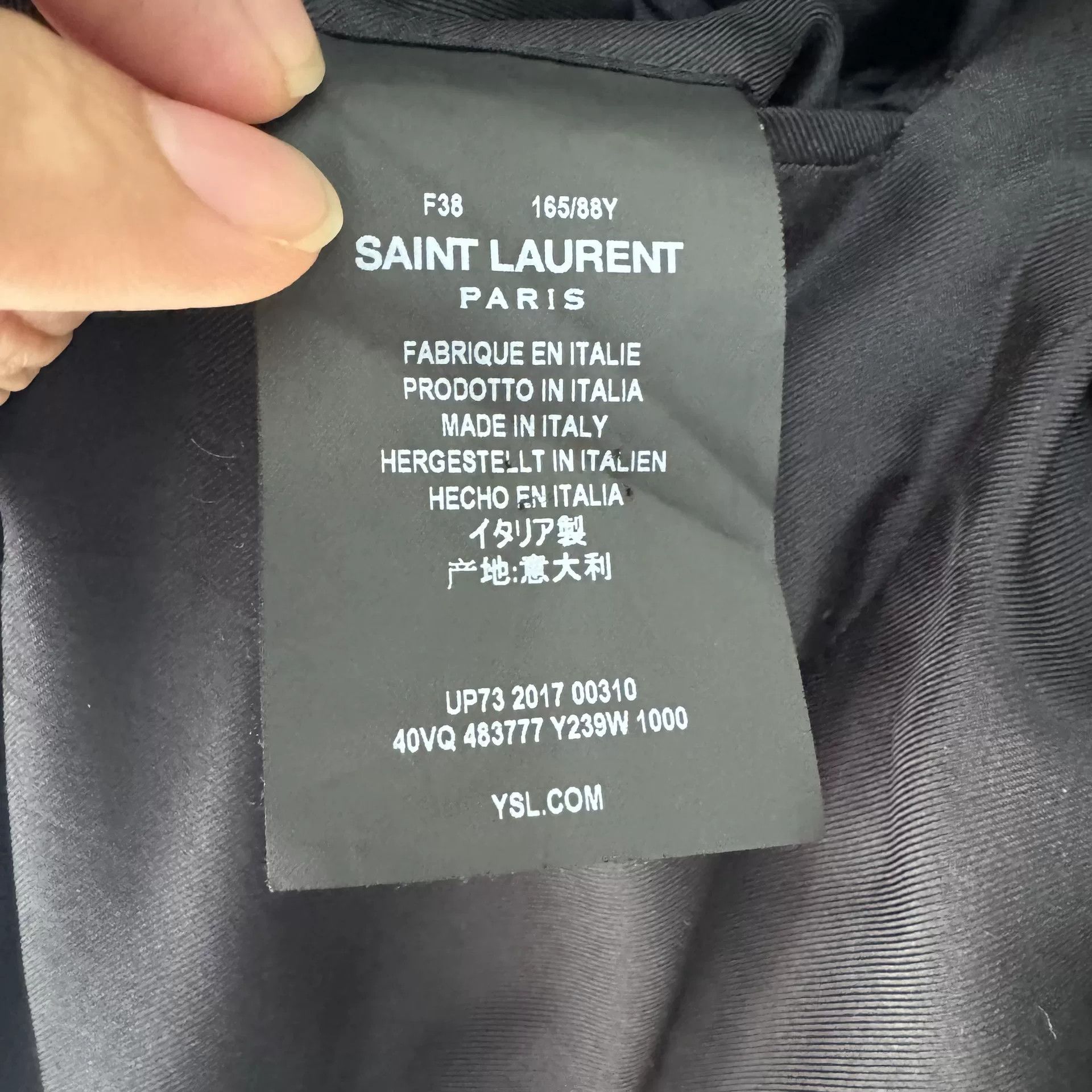 Saint Laurent Paris Saint Laurent Black Wool Blazer Size S / US 4 / IT 40 - 4 Thumbnail