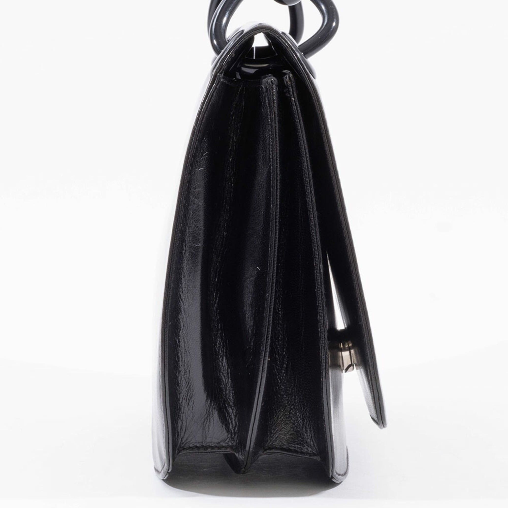 Prada Prada Madras Swing Chain Shoulder Bag B6622 in Black Leather Size ONE SIZE - 4 Thumbnail