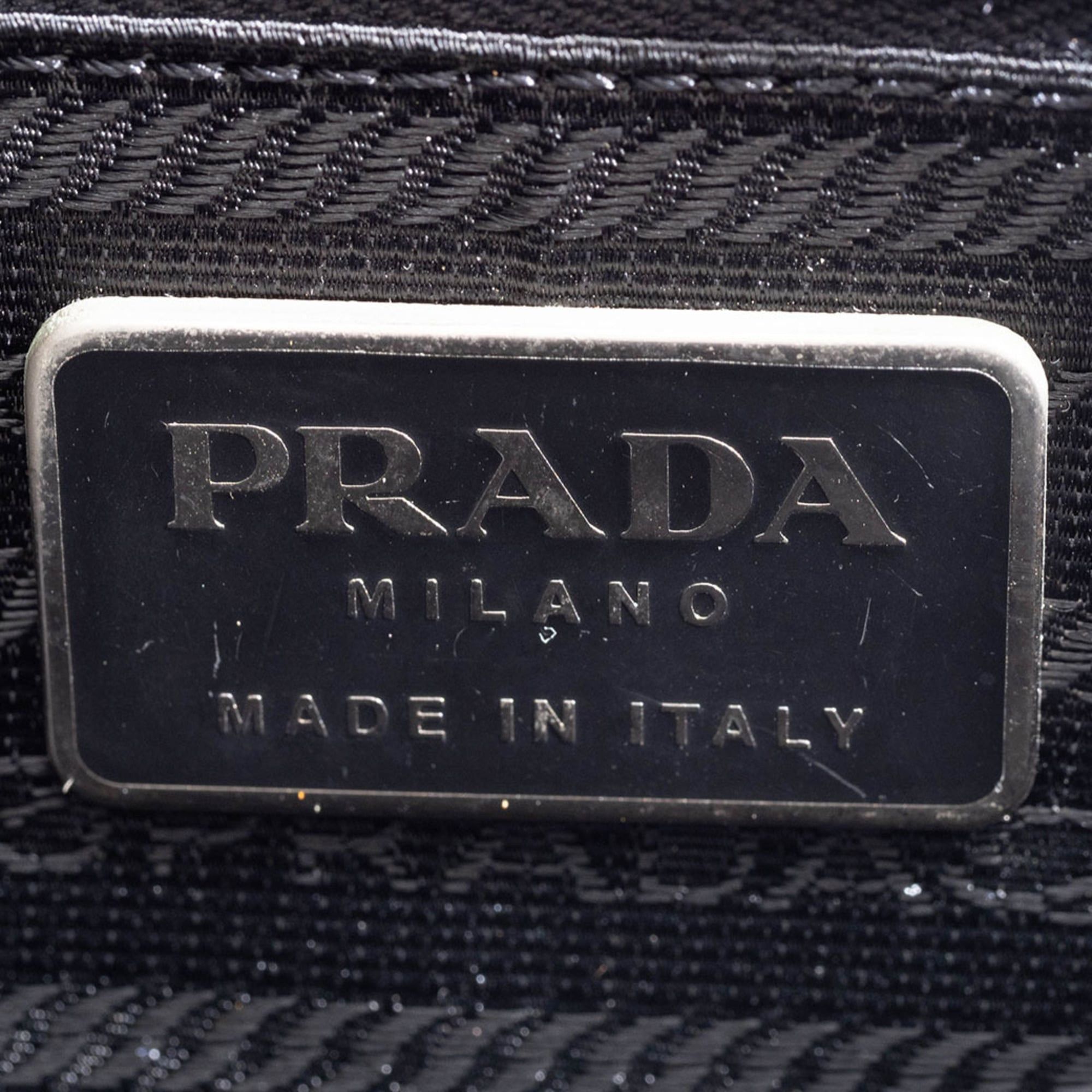 Prada Prada Madras Swing Chain Shoulder Bag B6622 in Black Leather Size ONE SIZE - 12 Thumbnail