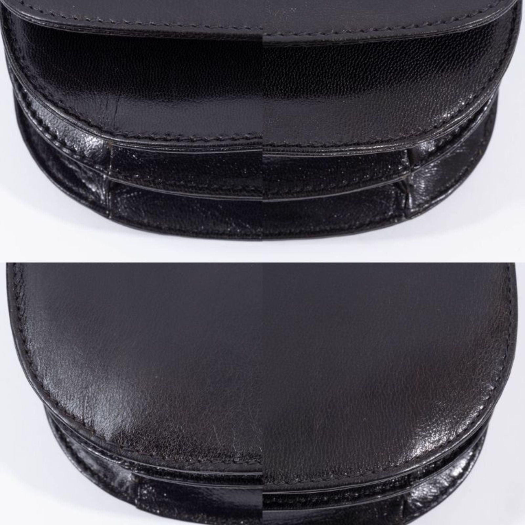 Prada Prada Madras Swing Chain Shoulder Bag B6622 in Black Leather Size ONE SIZE - 20 Thumbnail