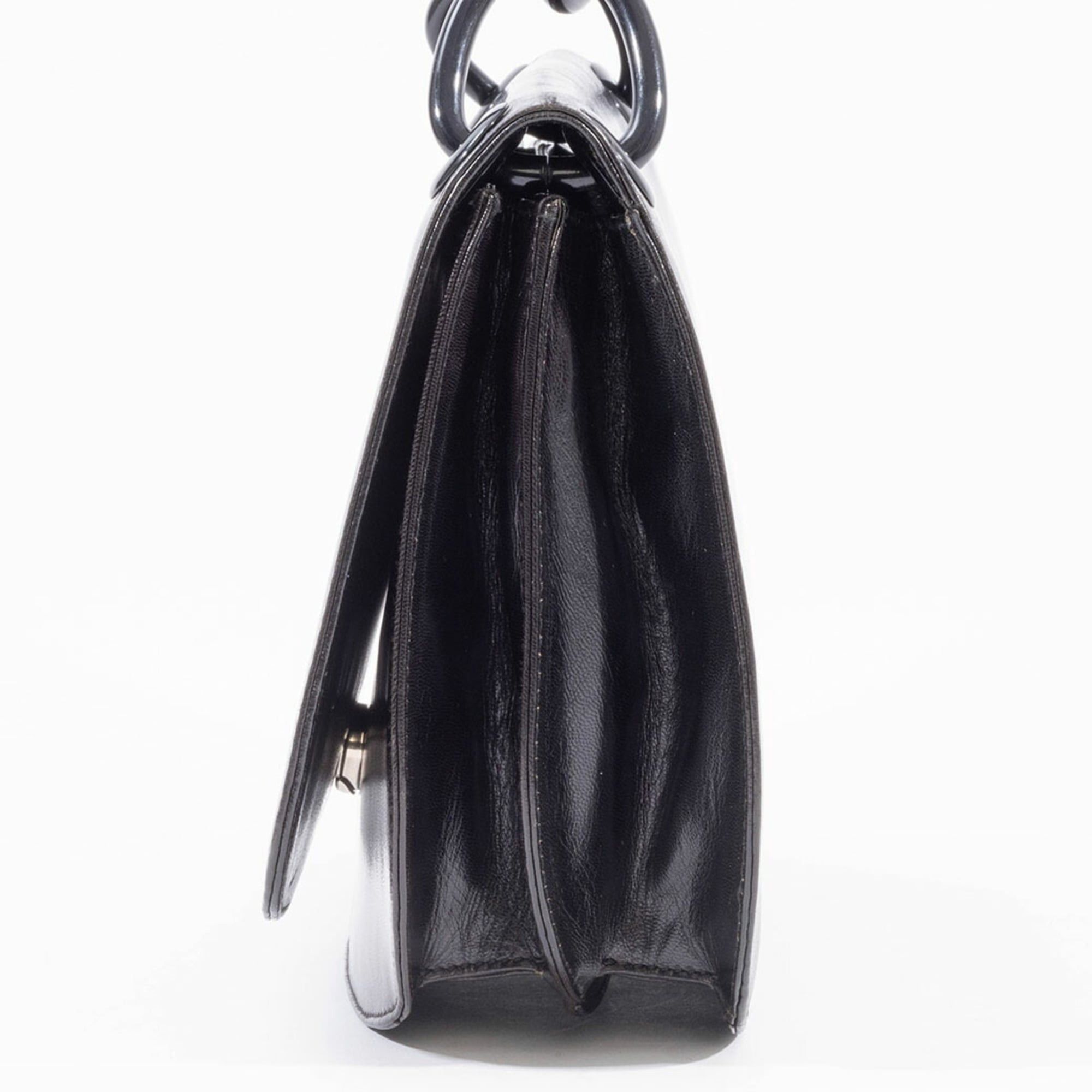 Prada Prada Madras Swing Chain Shoulder Bag B6622 in Black Leather Size ONE SIZE - 5 Thumbnail