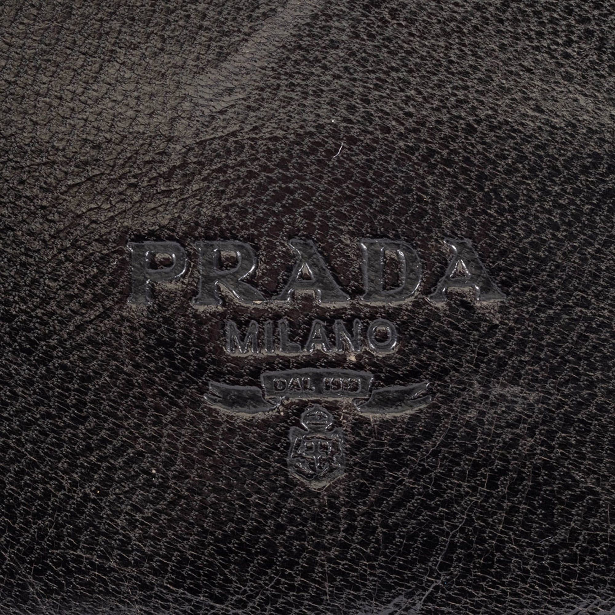 Prada Prada Madras Swing Chain Shoulder Bag B6622 in Black Leather Size ONE SIZE - 10 Thumbnail
