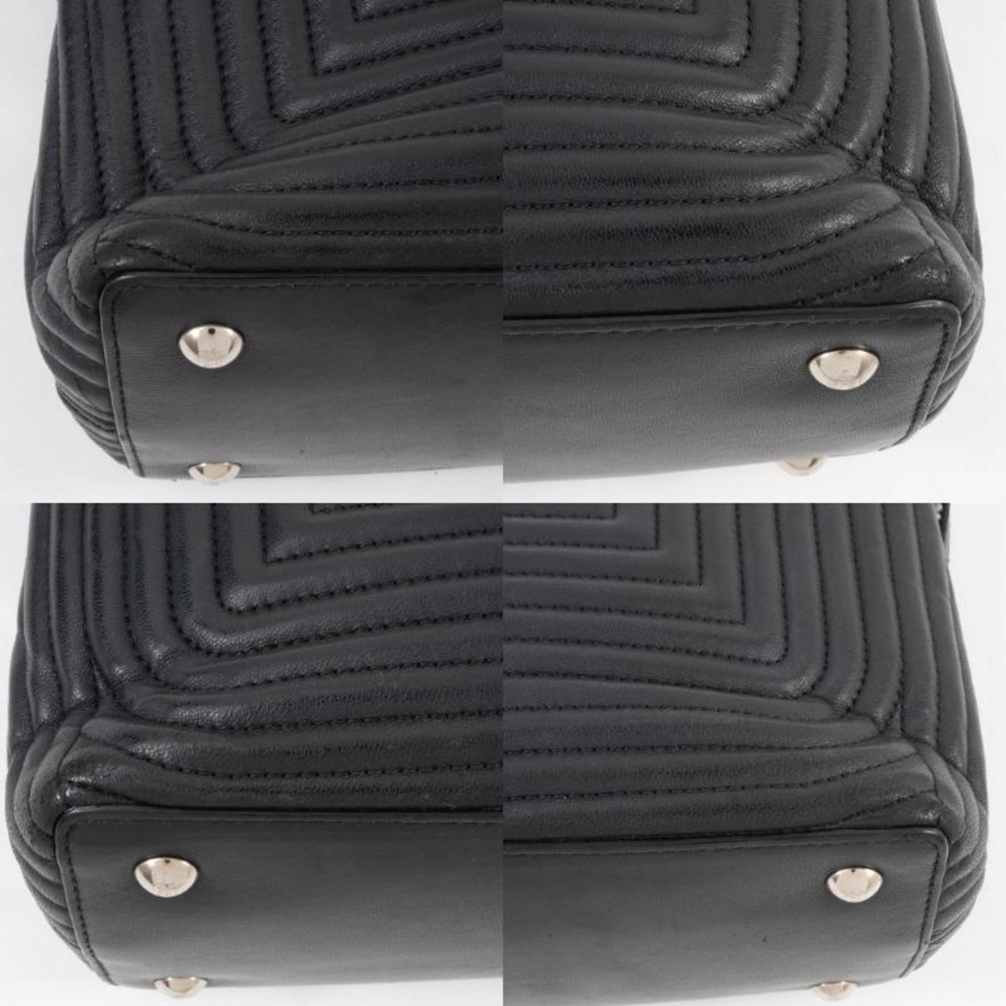 Fendi Fendi Dotcom Leather Shoulder Bag 8BN299 Black 2-Way Size ONE SIZE - 20 Thumbnail