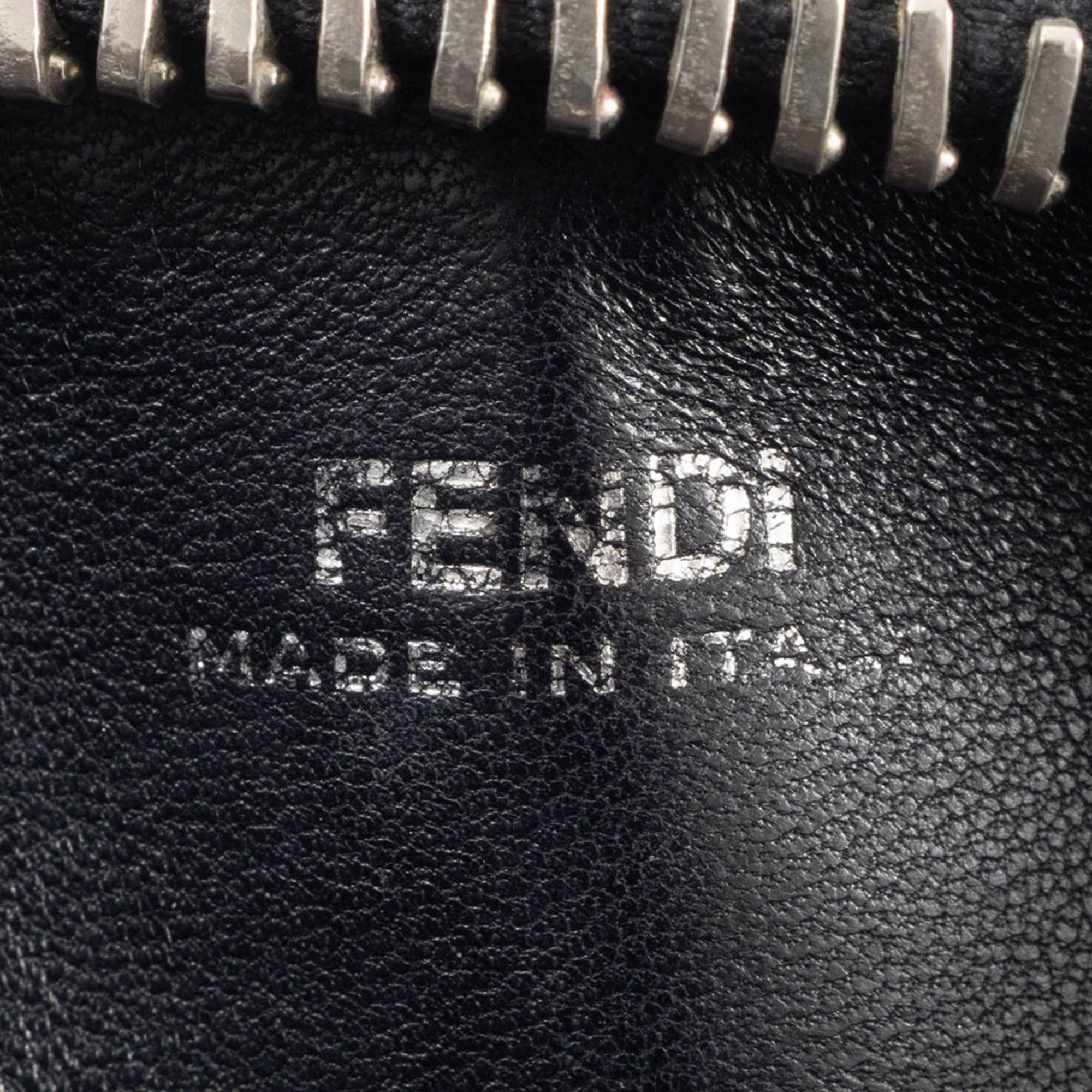 Fendi Fendi Dotcom Leather Shoulder Bag 8BN299 Black 2-Way Size ONE SIZE - 12 Thumbnail