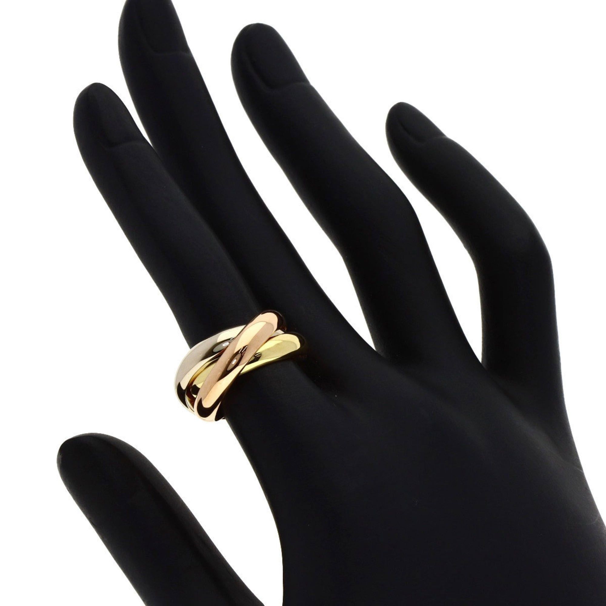 Cartier Cartier Trinity MM #49 Ring, 18K Yellow Gold/18KPG/18KWG, Women's Size ONE SIZE - 5 Thumbnail