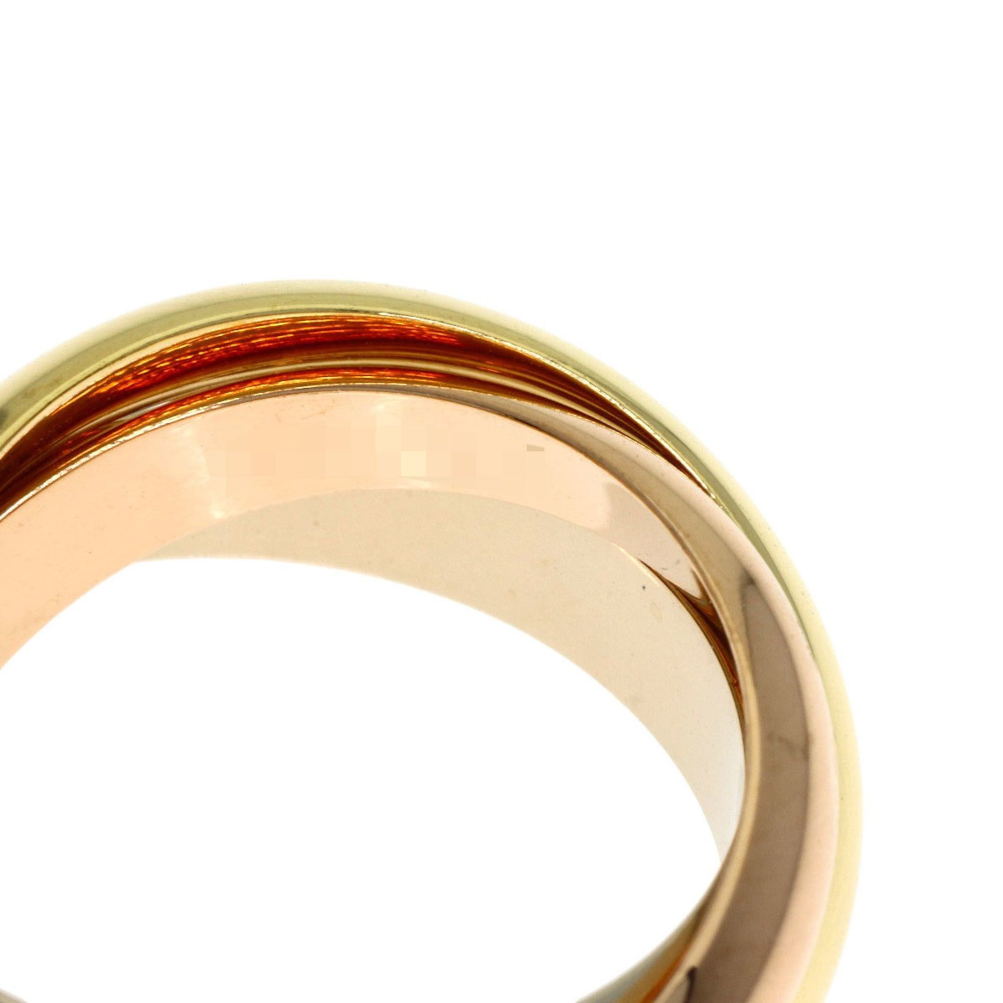Cartier Cartier Trinity MM #49 Ring, 18K Yellow Gold/18KPG/18KWG, Women's Size ONE SIZE - 4 Thumbnail