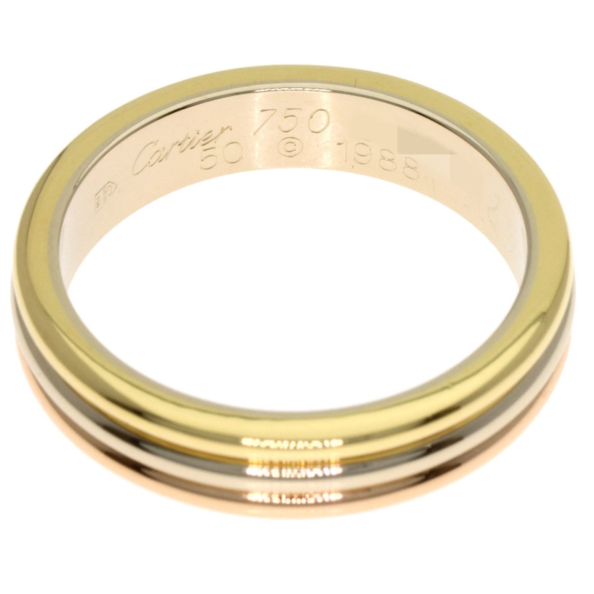 Cartier Cartier 3-Color #50 Ring in 18K Yellow Gold (18KPG/18KWG) for Women Size ONE SIZE - 4 Thumbnail