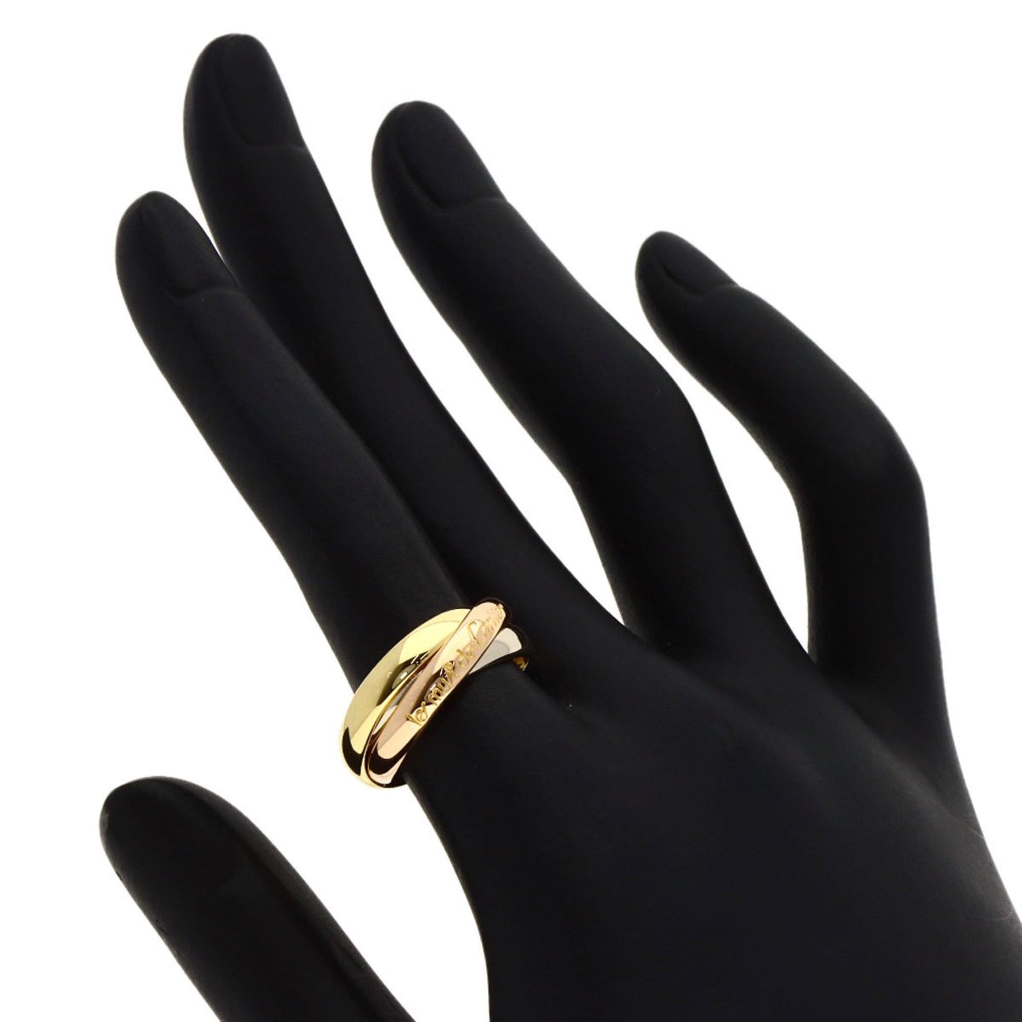 Cartier Cartier Trinity #51 Ring, 18K Yellow Gold/18KPG/18KWG, Women's Size ONE SIZE - 4 Thumbnail