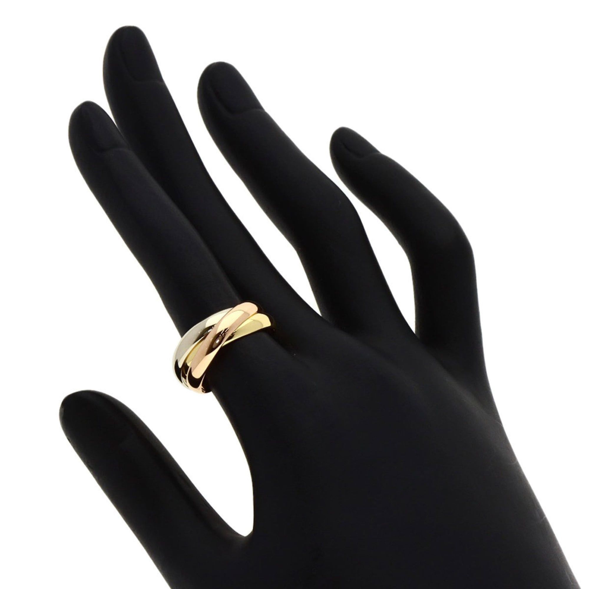 Cartier Cartier Trinity #51 Ring, 18K Yellow Gold/18KPG/18KWG, Women's Size ONE SIZE - 4 Thumbnail