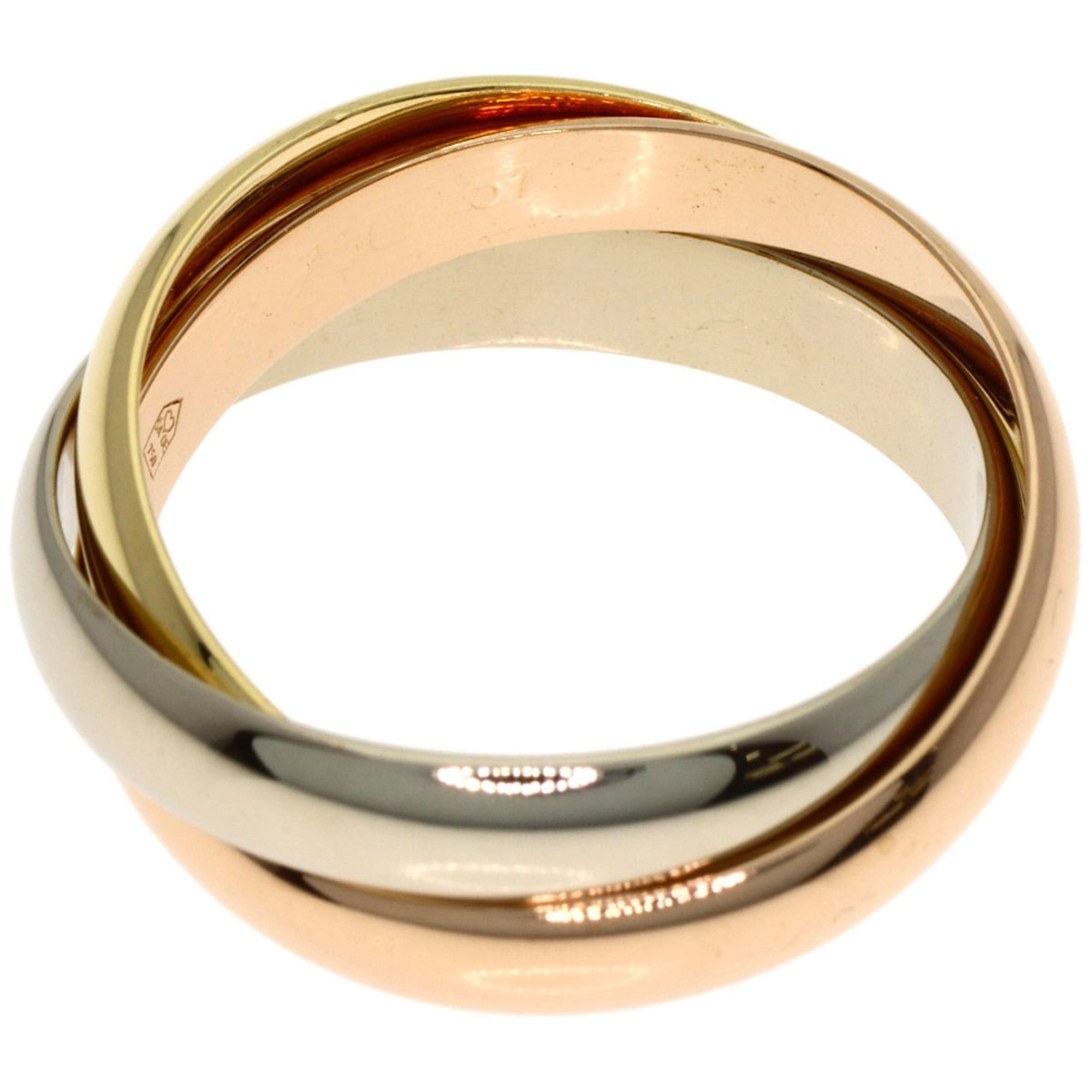 Cartier Cartier Trinity #51 Ring, 18K Yellow Gold/18KPG/18KWG, Women's Size ONE SIZE - 3 Thumbnail