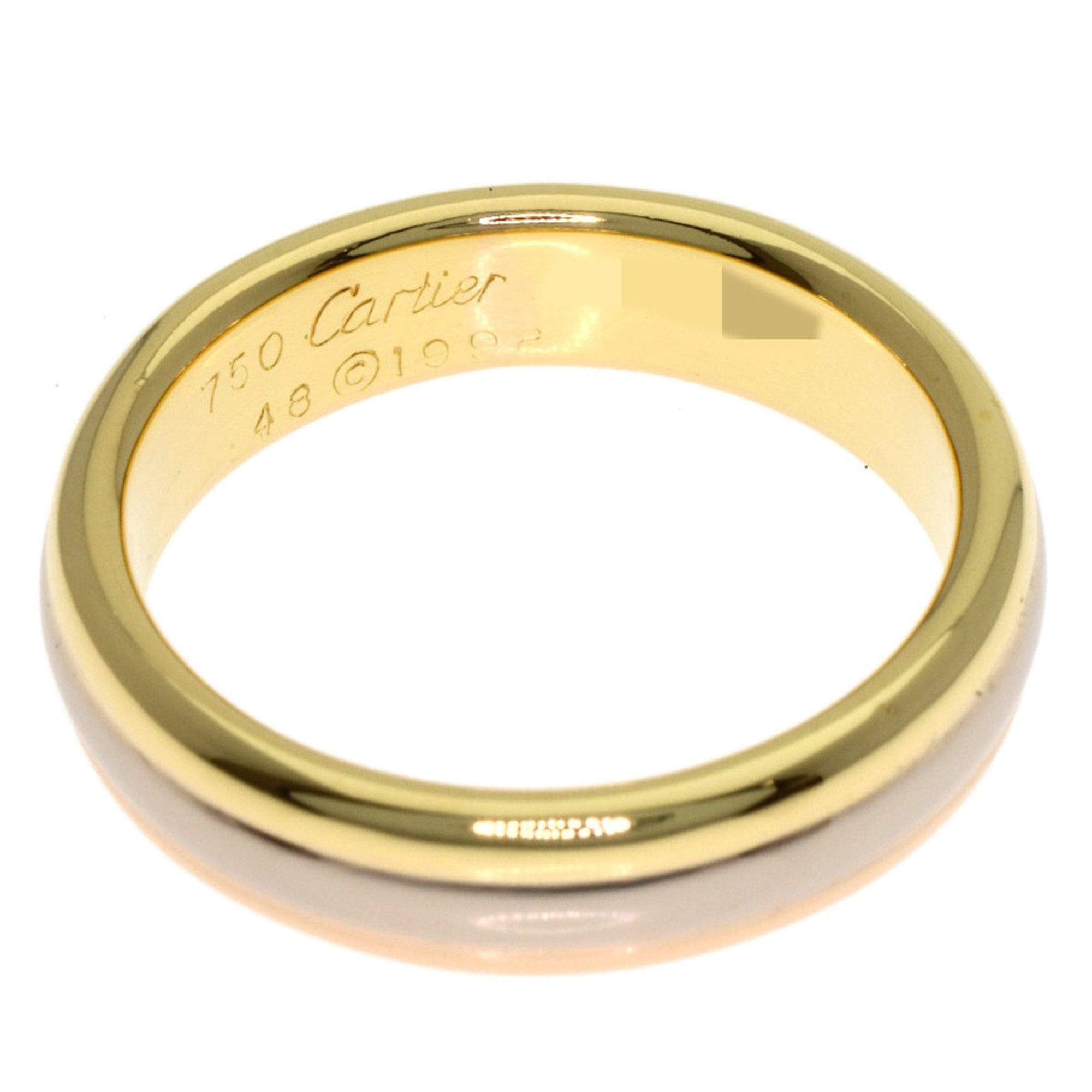 Cartier Cartier 3-Color #48 Ring in 18K Yellow Gold (18KPG/18KWG) for Women Size ONE SIZE - 4 Thumbnail