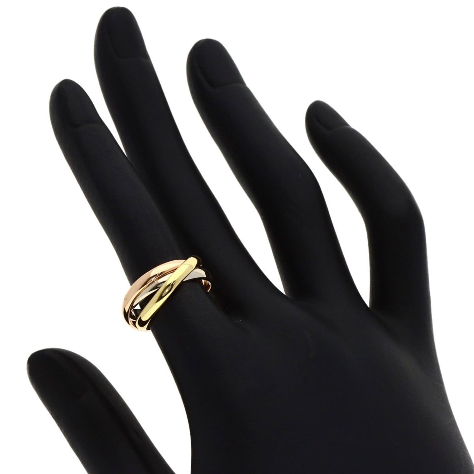 Cartier Cartier Trinity Small #48 Ring, 18K Yellow Gold/18KPG/18KWG, Women's Size ONE SIZE - 5 Thumbnail