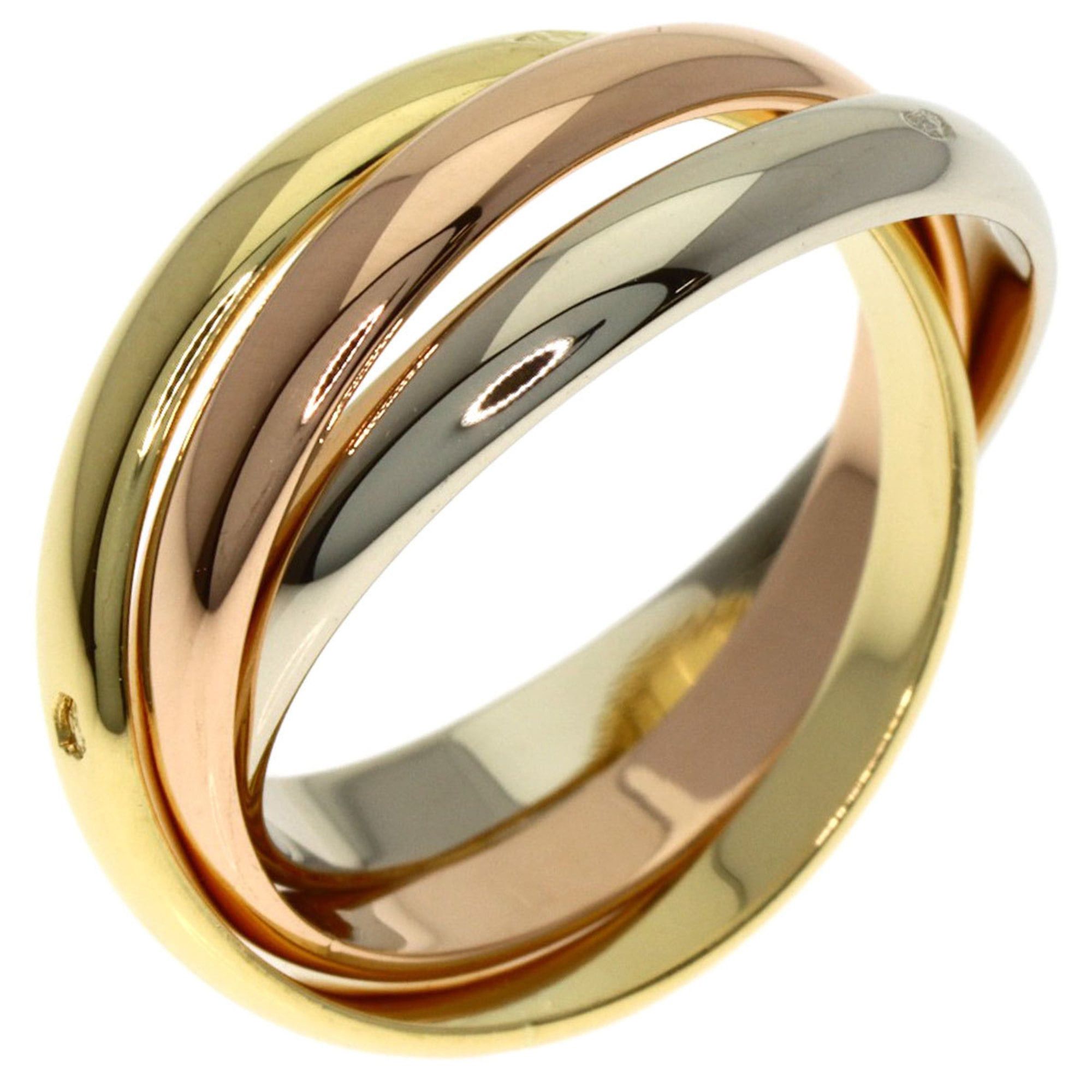 Cartier Cartier Trinity Small #48 Ring, 18K Yellow Gold/18KPG/18KWG, Women's Size ONE SIZE - 2 Thumbnail