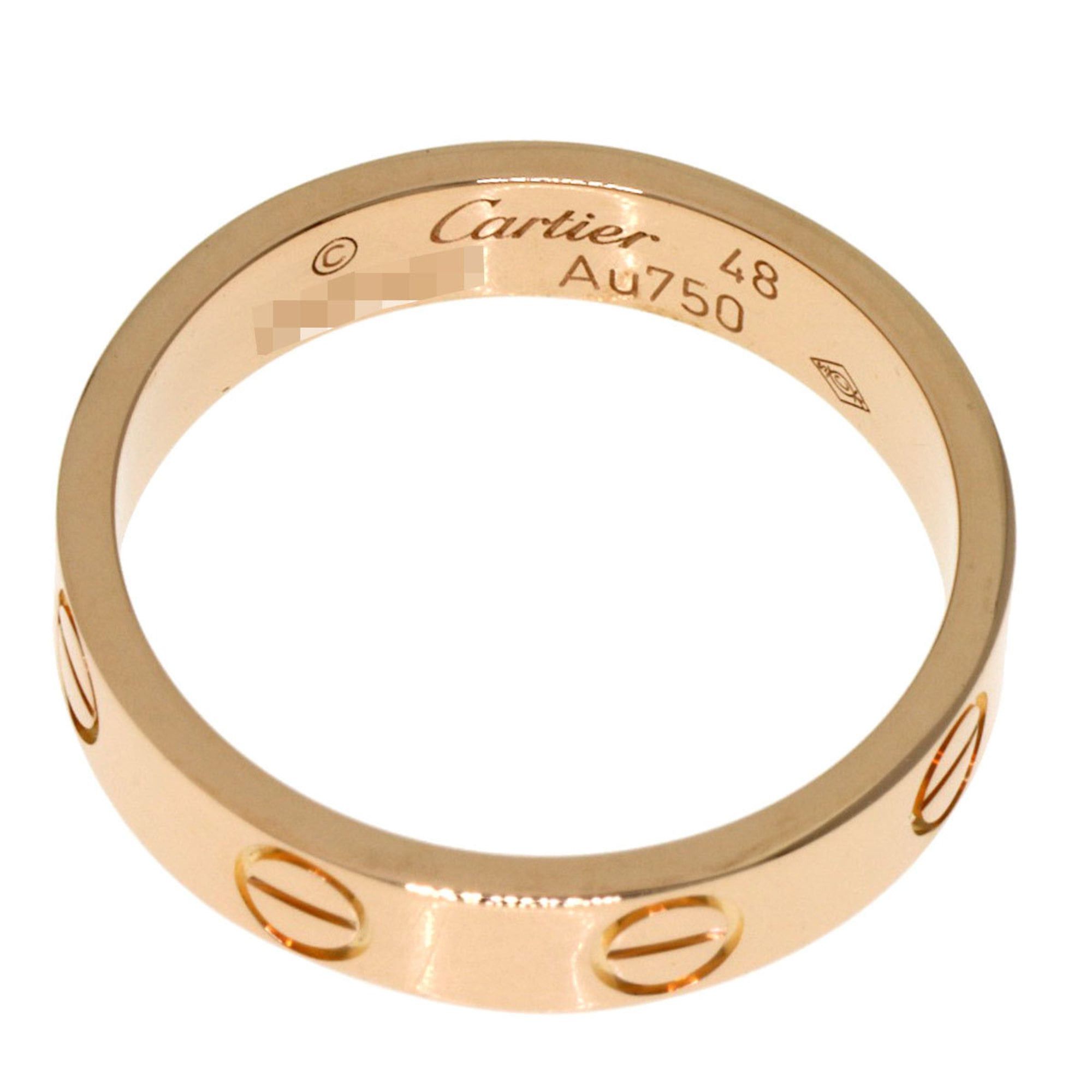 Cartier Cartier Mini Love Ring #48 18K Pink Gold Women's Size ONE SIZE - 4 Thumbnail