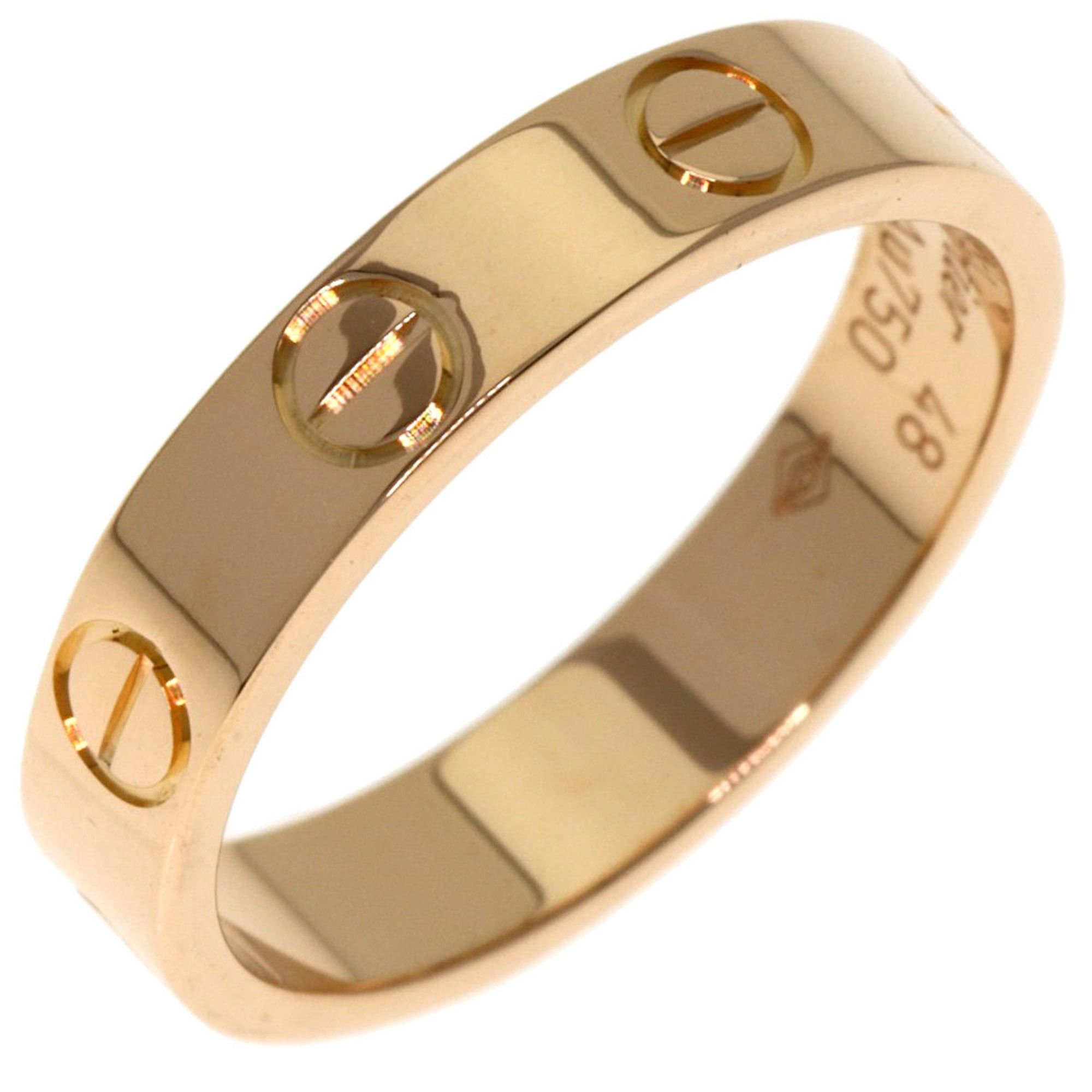 Cartier Cartier Mini Love Ring #48 18K Pink Gold Women's Size ONE SIZE - 2 Thumbnail