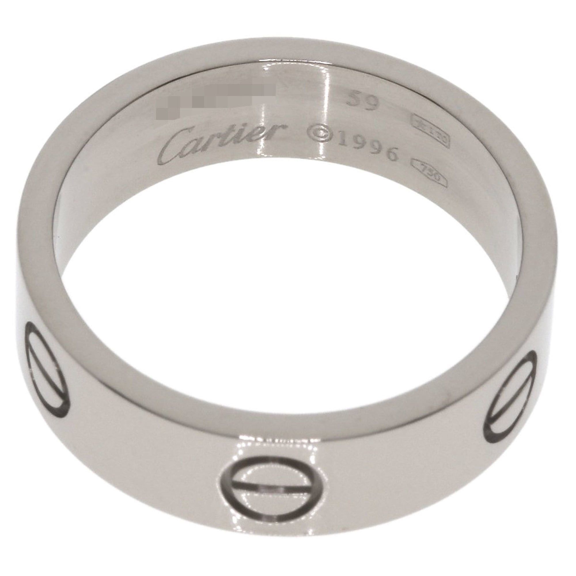 Cartier Cartier Love Ring #59 18K White Gold Women's Size ONE SIZE - 4 Thumbnail