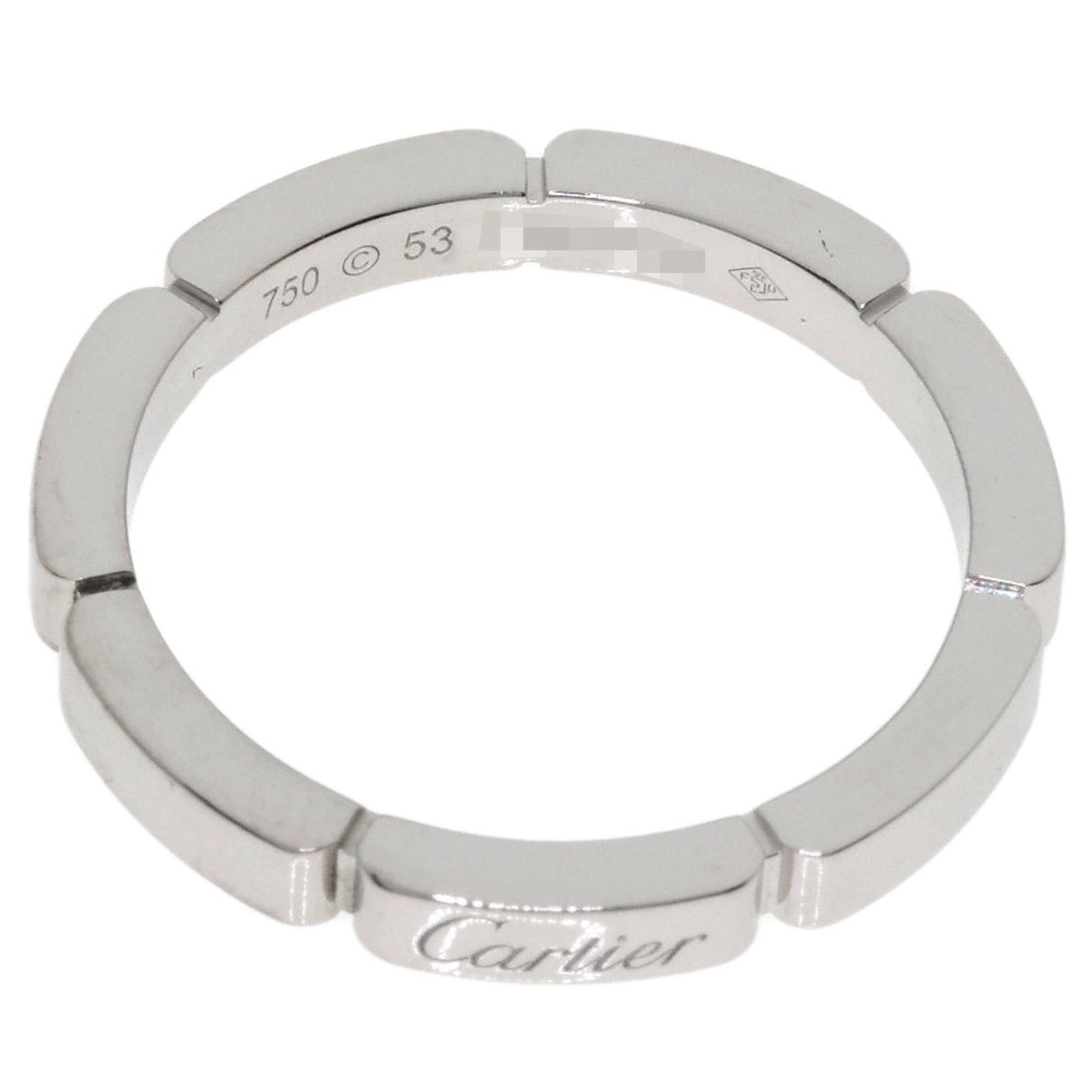 Cartier Cartier Maillon Panthère #53 Ring, 18K White Gold, Women's Size ONE SIZE - 4 Thumbnail