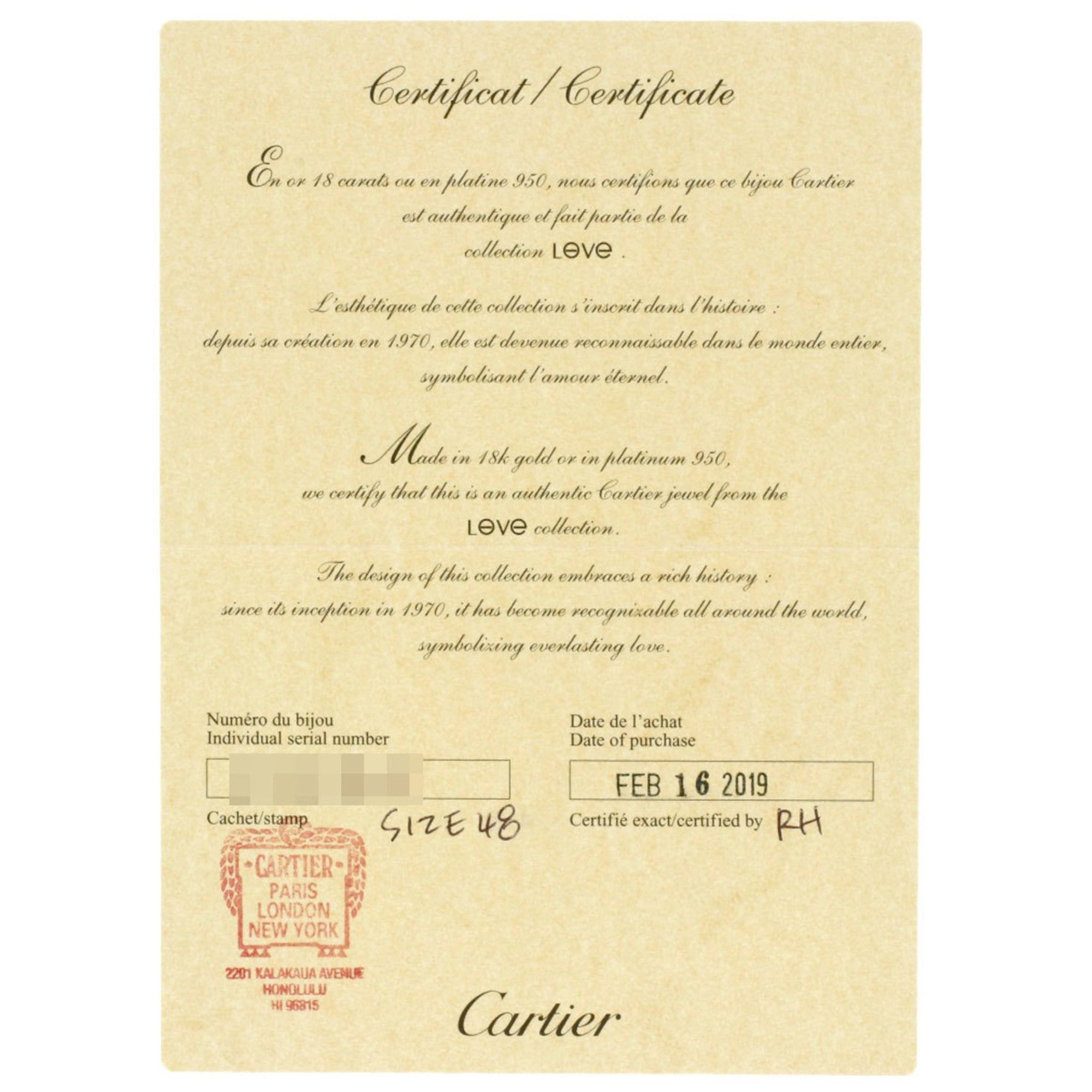 Cartier Cartier Mini Love Ring #48, 18K Yellow Gold, Women's Size ONE SIZE - 7 Thumbnail