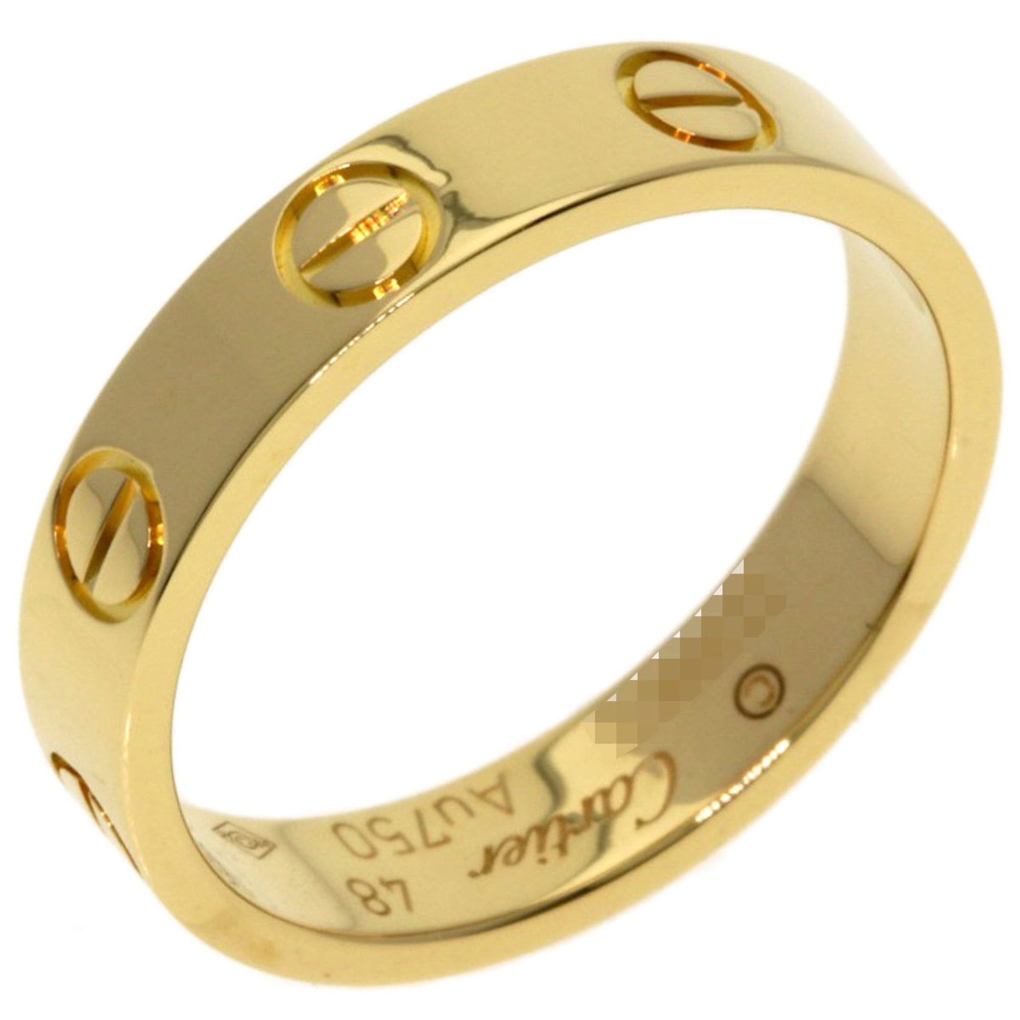 Cartier Cartier Mini Love Ring #48, 18K Yellow Gold, Women's Size ONE SIZE - 2 Thumbnail