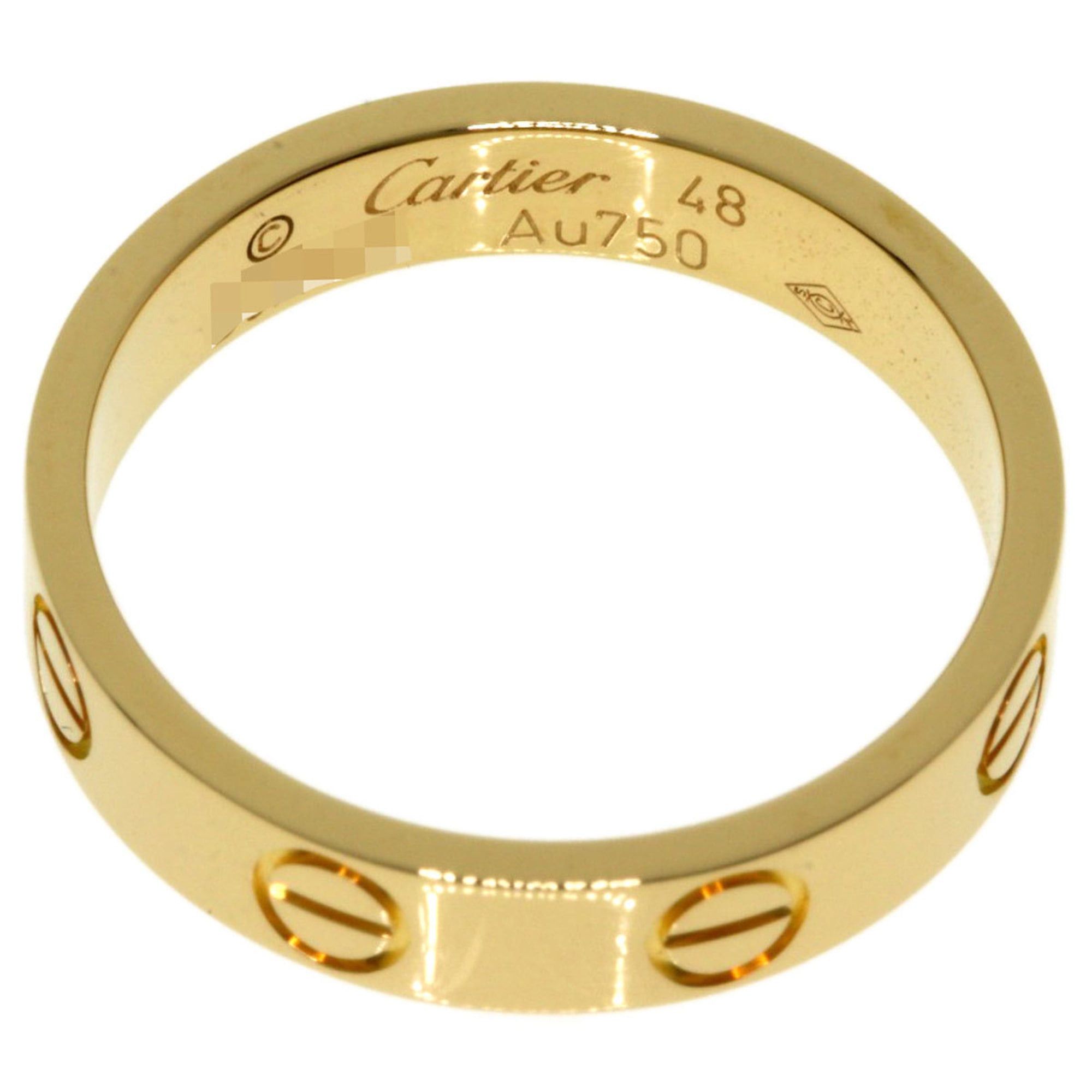 Cartier Cartier Mini Love Ring #48, 18K Yellow Gold, Women's Size ONE SIZE - 4 Thumbnail