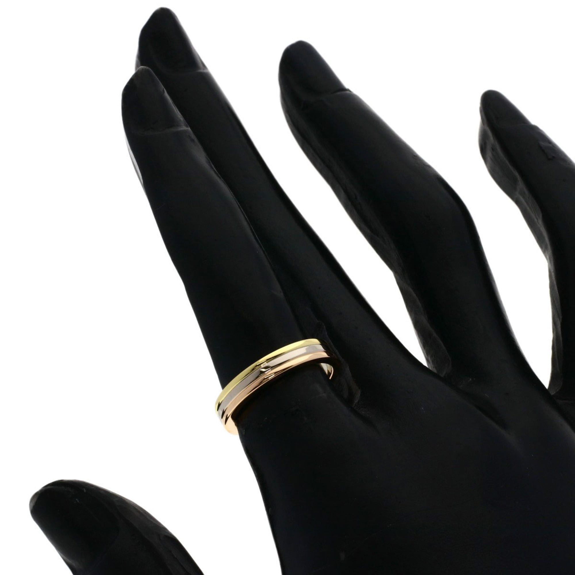 Cartier Cartier Three-Color #49 Ring, 18K Yellow Gold/18KWG/18KPG, Women's Size ONE SIZE - 6 Thumbnail