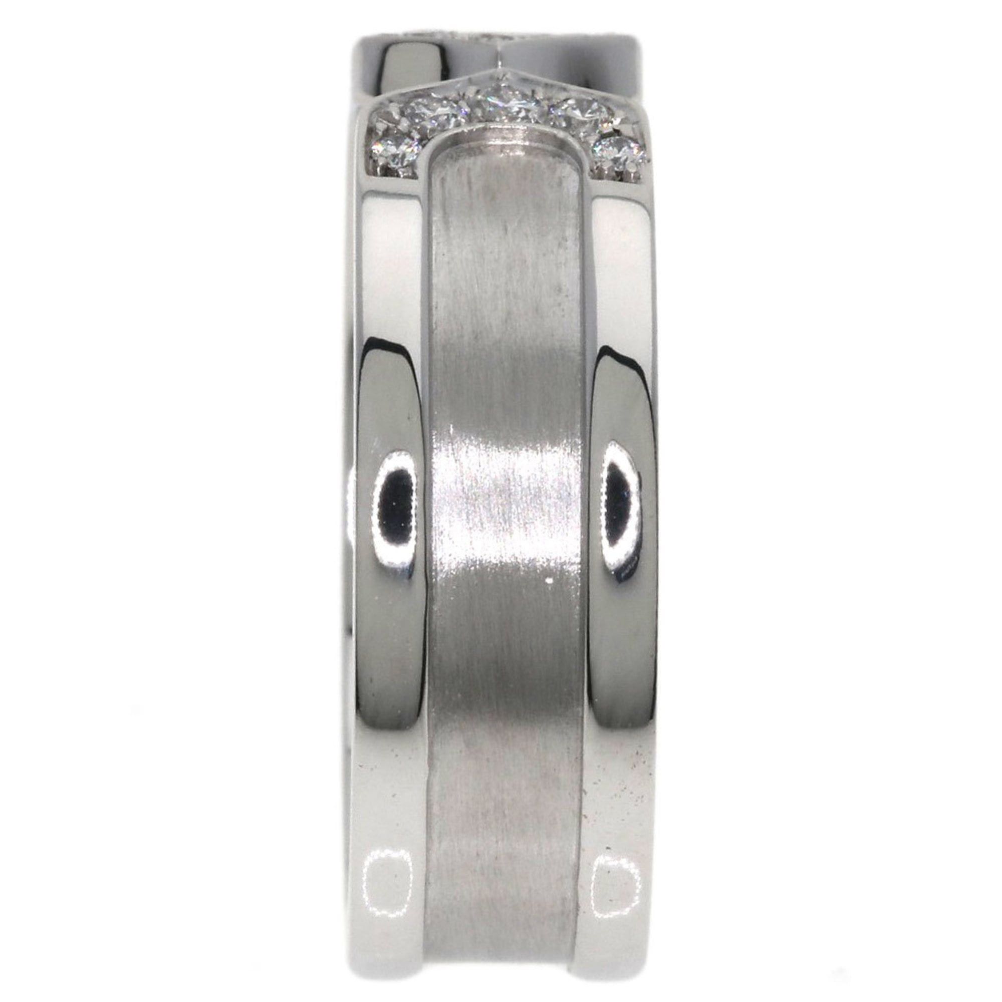 Cartier Cartier C2 Ring, Diamond, Small, #54, 18K White Gold, Women's, CARTIER Size ONE SIZE - 3 Thumbnail