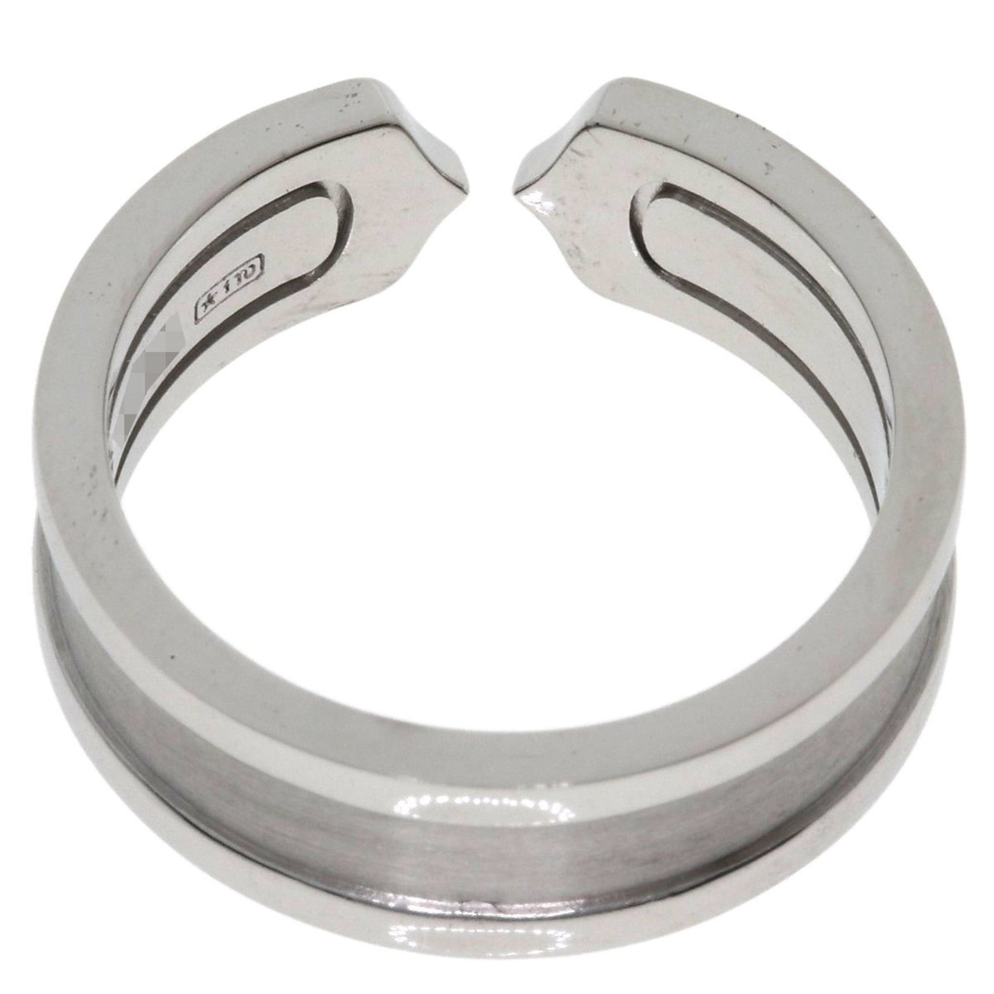 Cartier Cartier C2 Ring, Diamond, Small, #54, 18K White Gold, Women's, CARTIER Size ONE SIZE - 4 Thumbnail