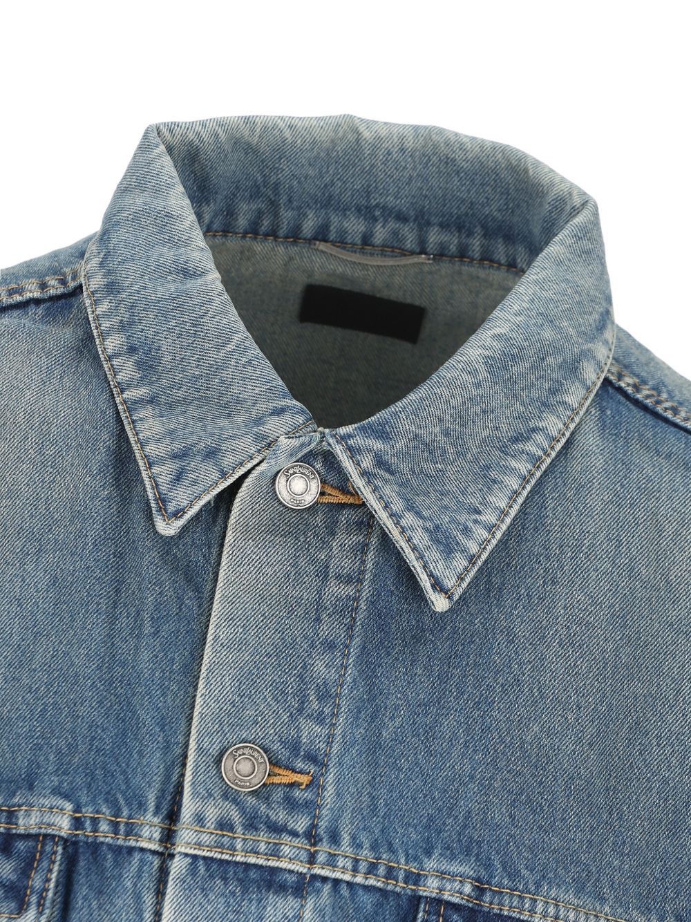 Saint Laurent Paris DENIM TRUCKER JACKET Size US L / EU 52-54 / 3 - 3 Thumbnail