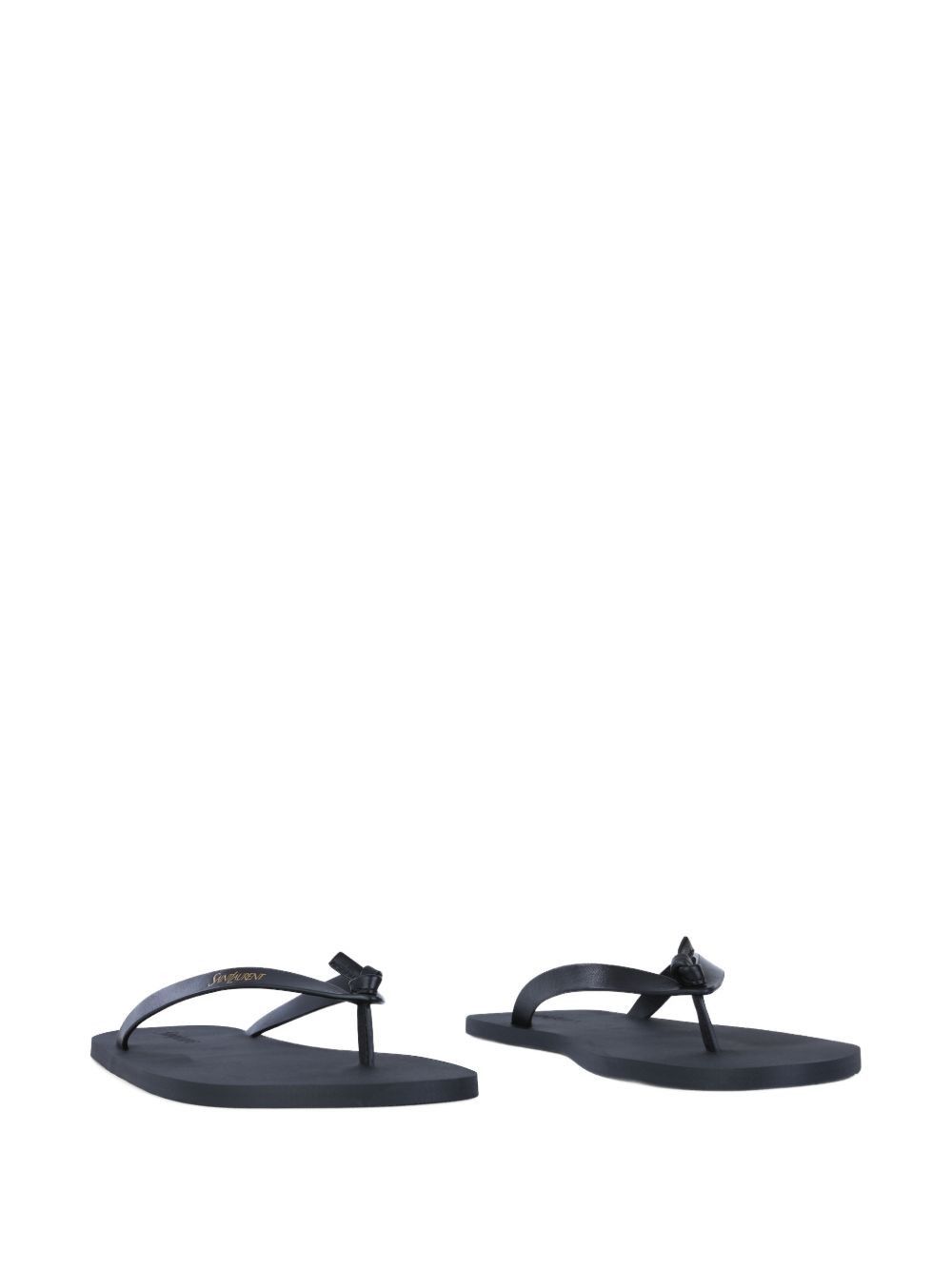 Saint Laurent Paris LEATHER FLIP FLOPS Size US 8 / EU 41 - 2 Thumbnail