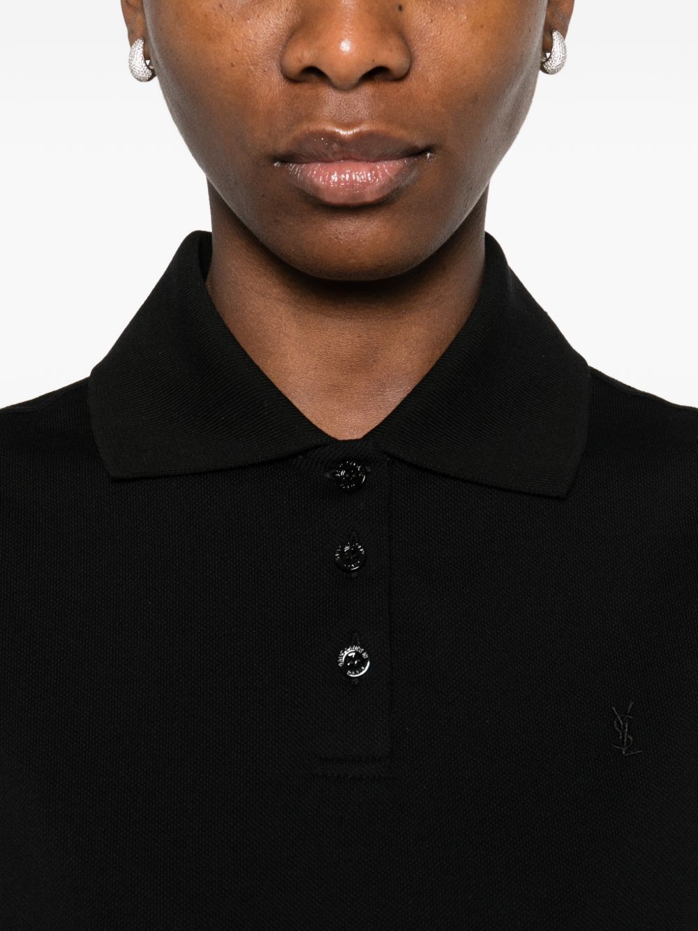 Saint Laurent Paris COTTON SLEEVELESS POLO SHIRT Size L / US 10 / IT 46 - 4 Thumbnail