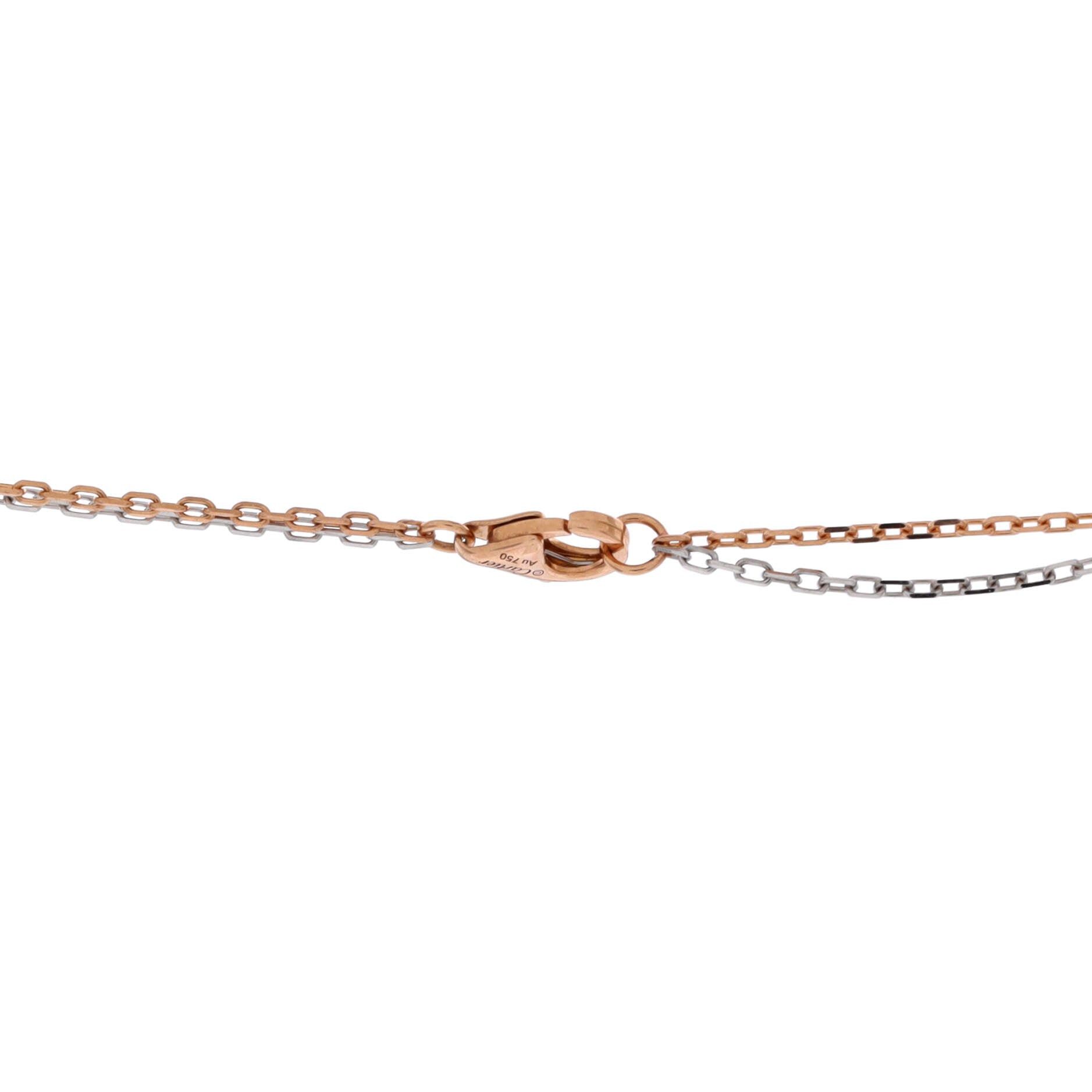 Cartier Love 3 Ring Pendant Necklace Size ONE SIZE - 4 Thumbnail