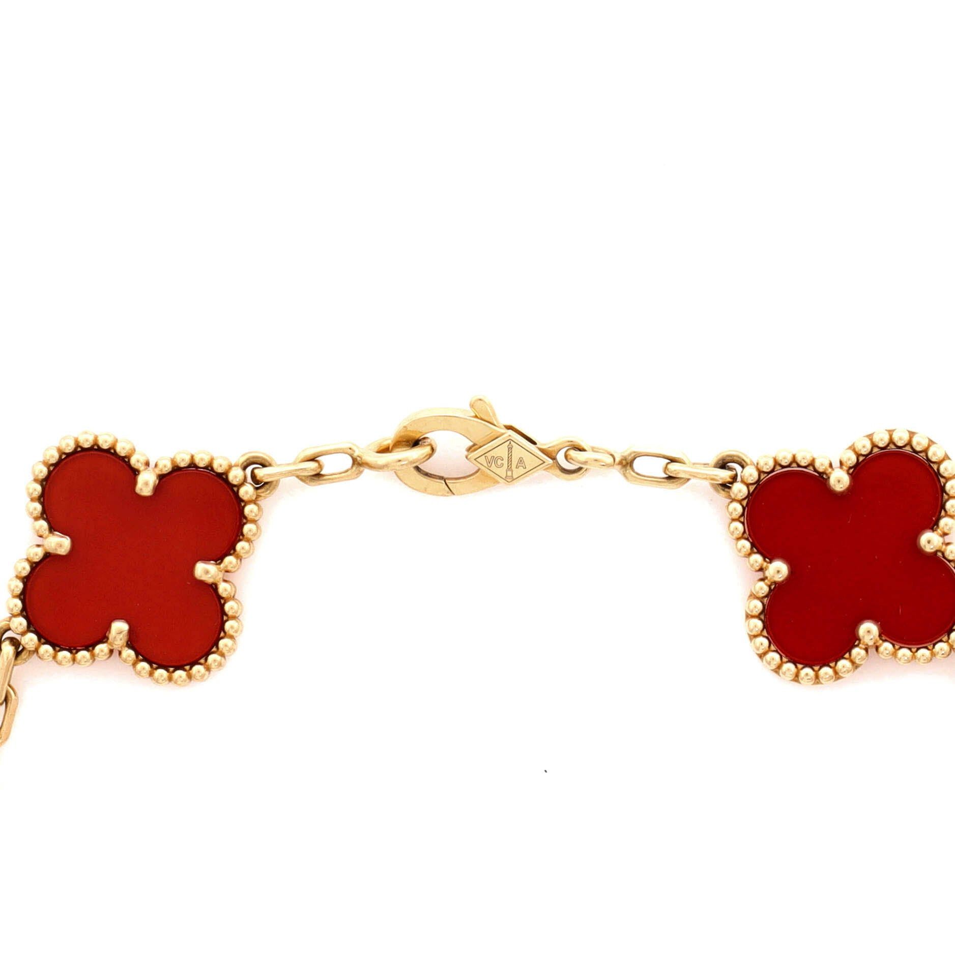 Van Cleef & Arpels Vintage Alhambra 5 Motifs Bracelet Size ONE SIZE - 4 Thumbnail