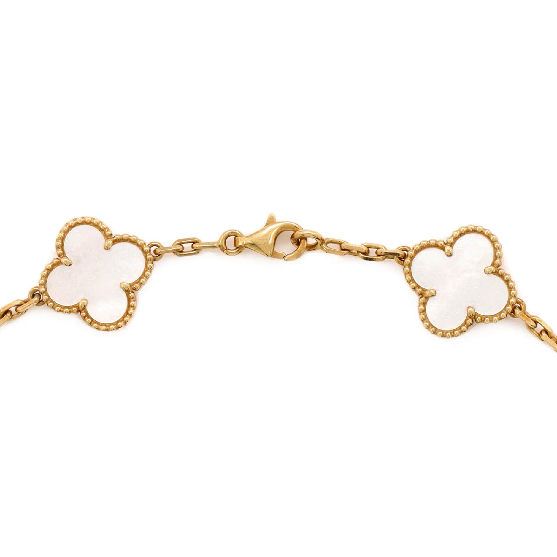 Van Cleef & Arpels Vintage Alhambra 10 Motifs Necklace Size ONE SIZE - 3 Thumbnail