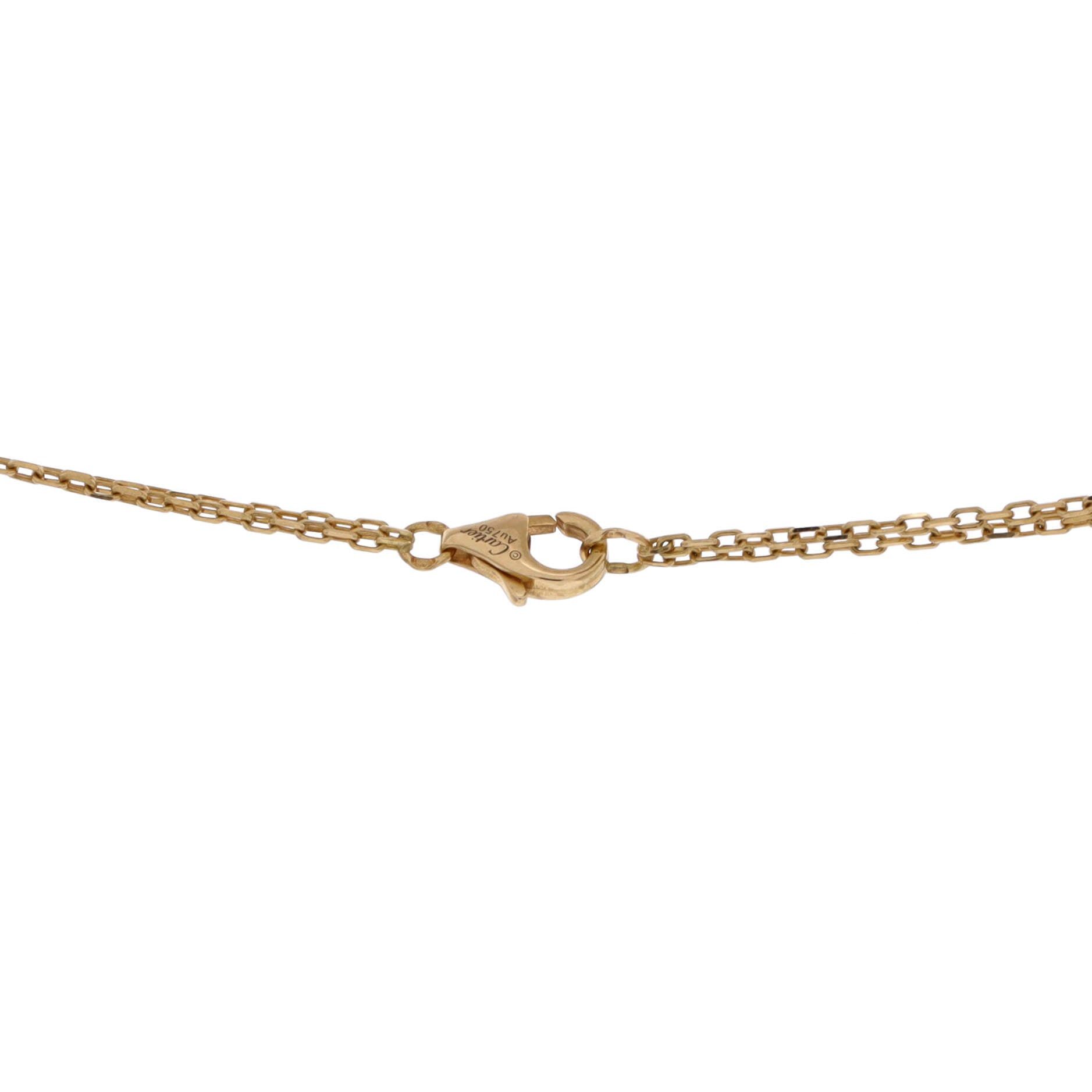 Cartier 2 Diamonds Love Pendant Necklace Size ONE SIZE - 4 Thumbnail