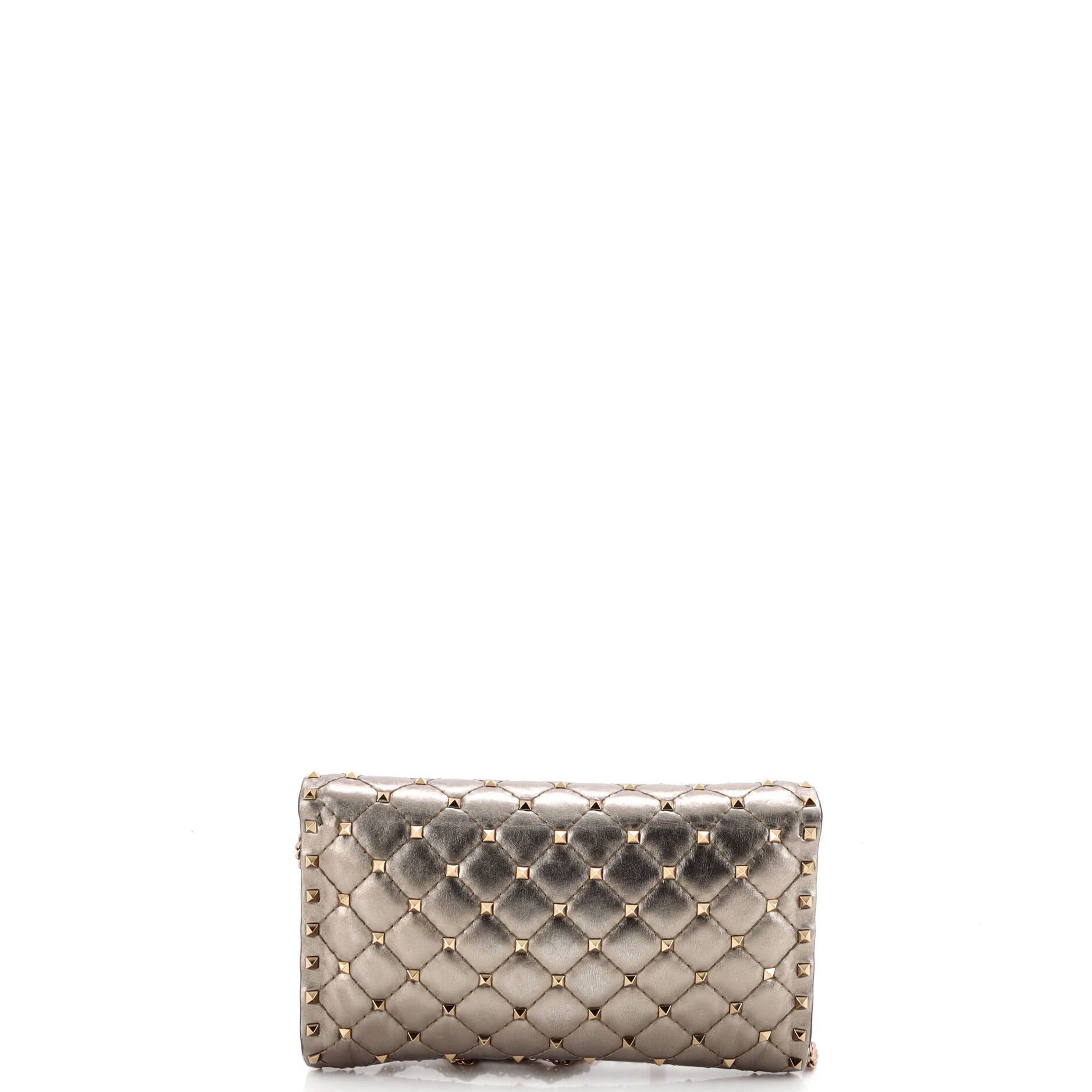 Valentino Rockstud Spike Wallet on Chain Size ONE SIZE - 3 Thumbnail