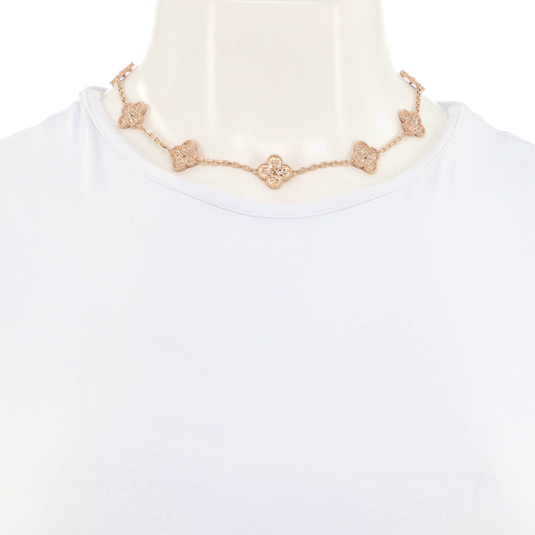 Van Cleef & Arpels Vintage Alhambra 10 Motifs Necklace Size ONE SIZE - 5 Thumbnail