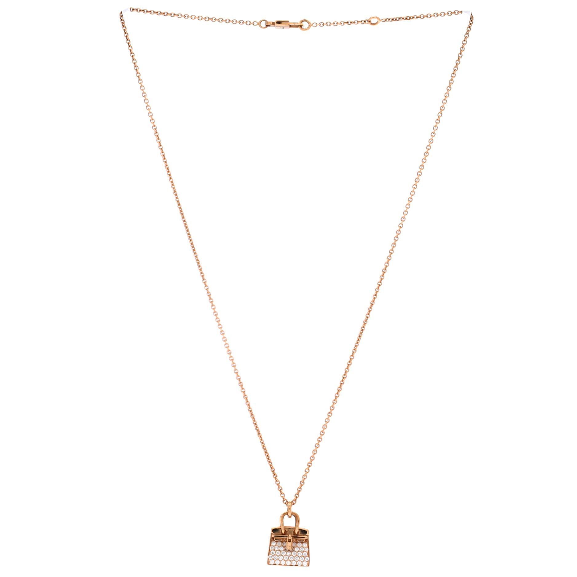 Hermes Birkin Amulette NM Pendant Necklace Size ONE SIZE - 3 Thumbnail