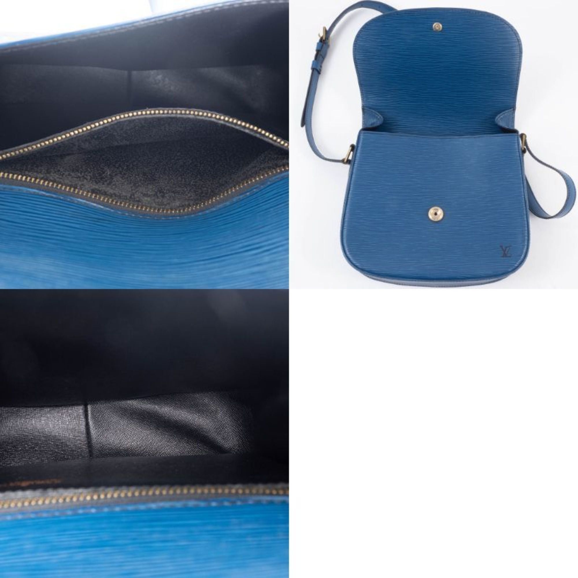 Louis Vuitton Louis Vuitton Saint-Cloud Epi Leather Shoulder Bag, Blue, M52195 Size ONE SIZE - 15 Thumbnail