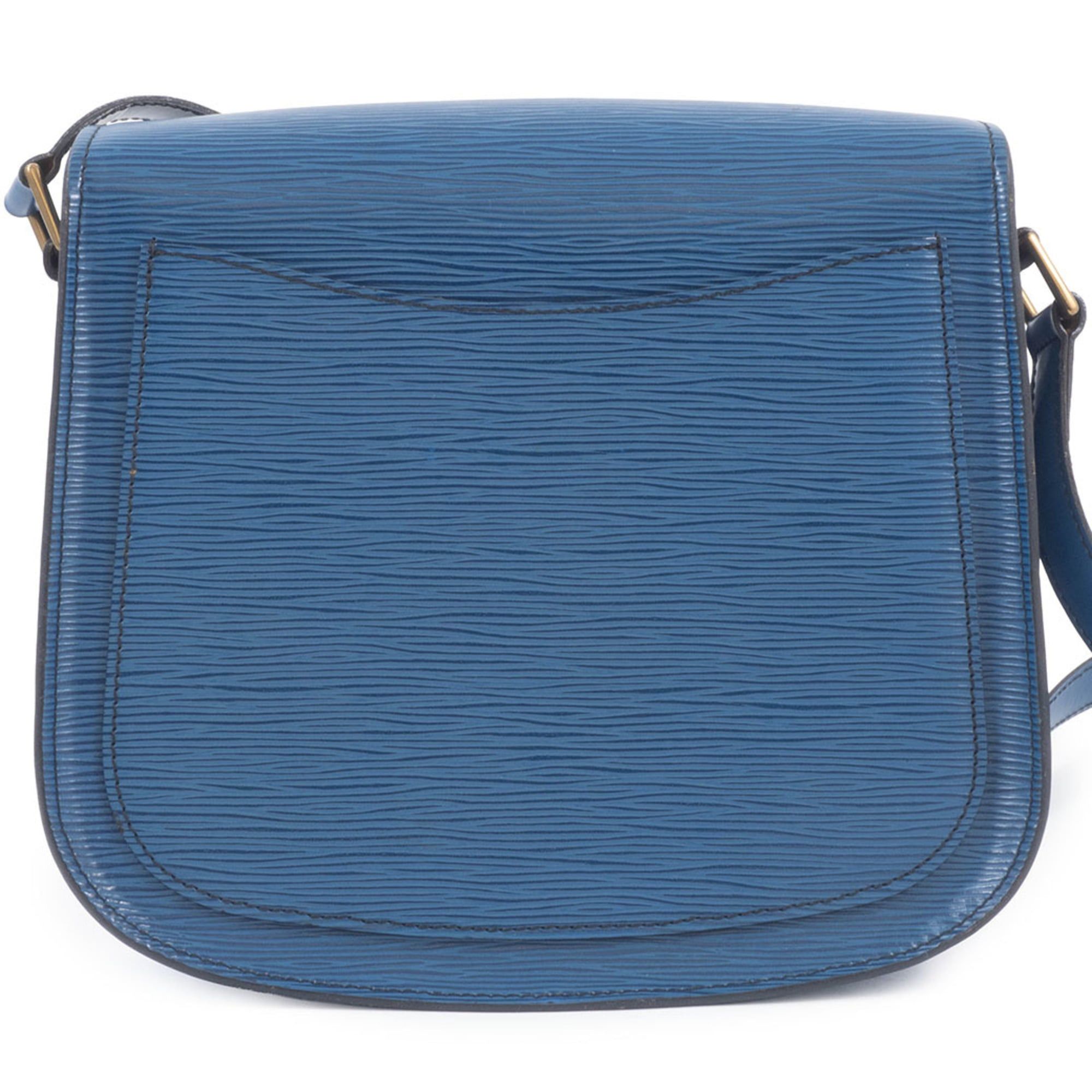 Louis Vuitton Louis Vuitton Saint-Cloud Epi Leather Shoulder Bag, Blue, M52195 Size ONE SIZE - 3 Thumbnail