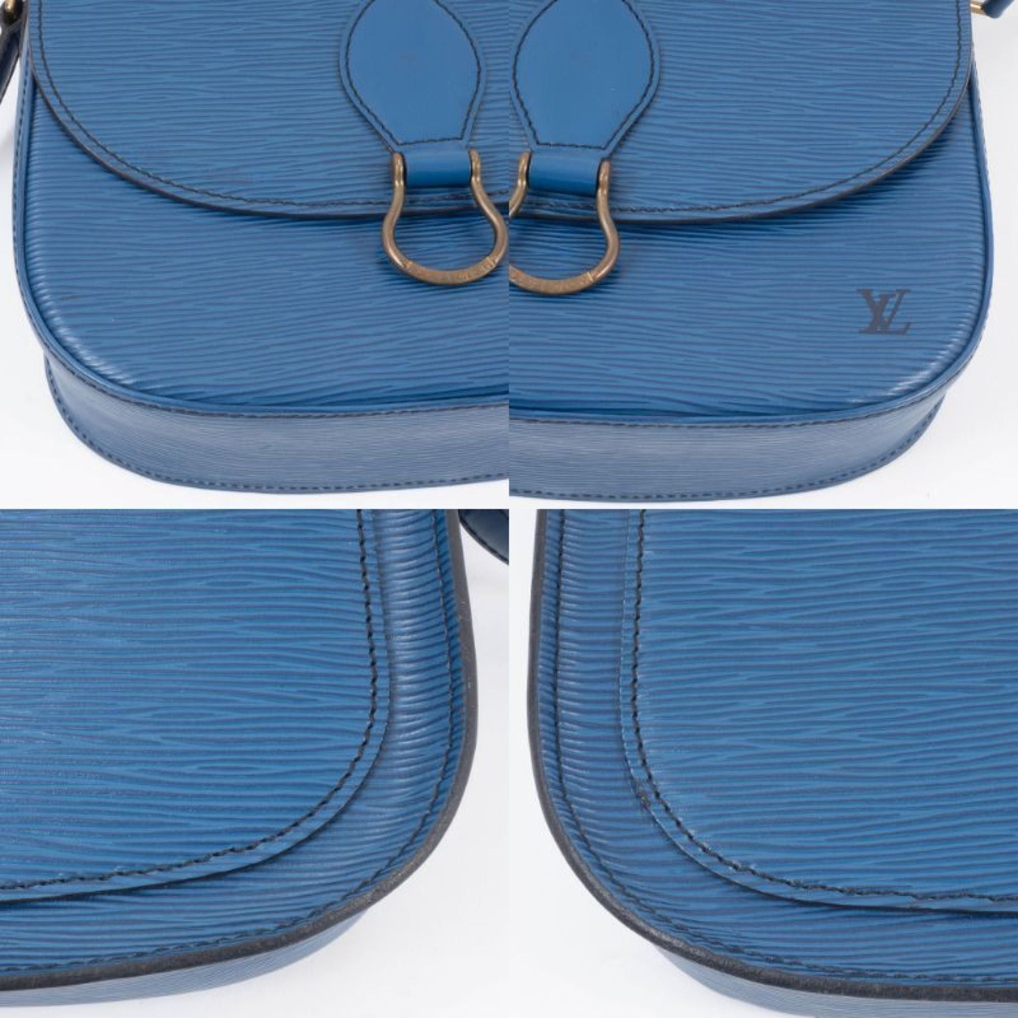Louis Vuitton Louis Vuitton Saint-Cloud Epi Leather Shoulder Bag, Blue, M52195 Size ONE SIZE - 17 Thumbnail