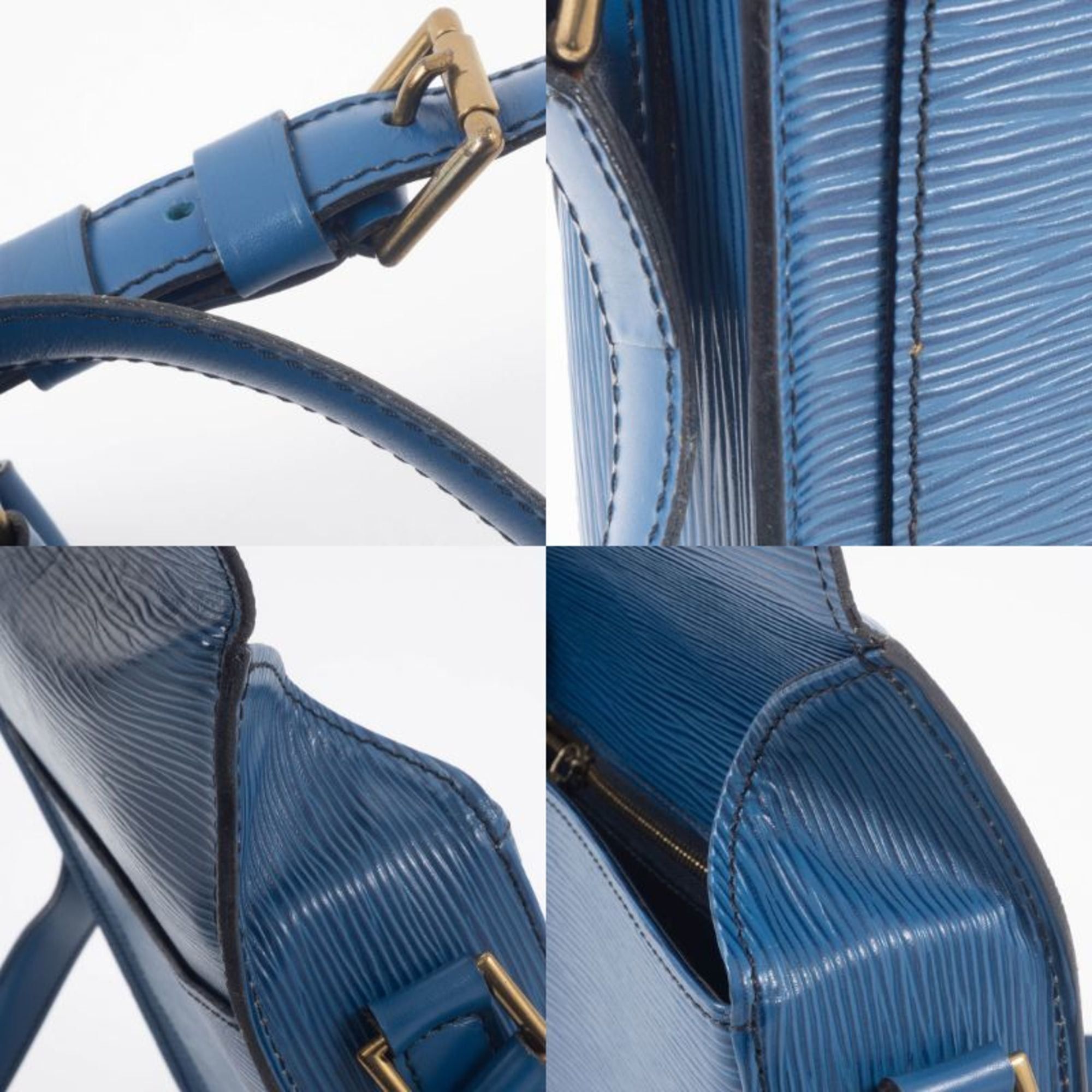 Louis Vuitton Louis Vuitton Saint-Cloud Epi Leather Shoulder Bag, Blue, M52195 Size ONE SIZE - 19 Thumbnail