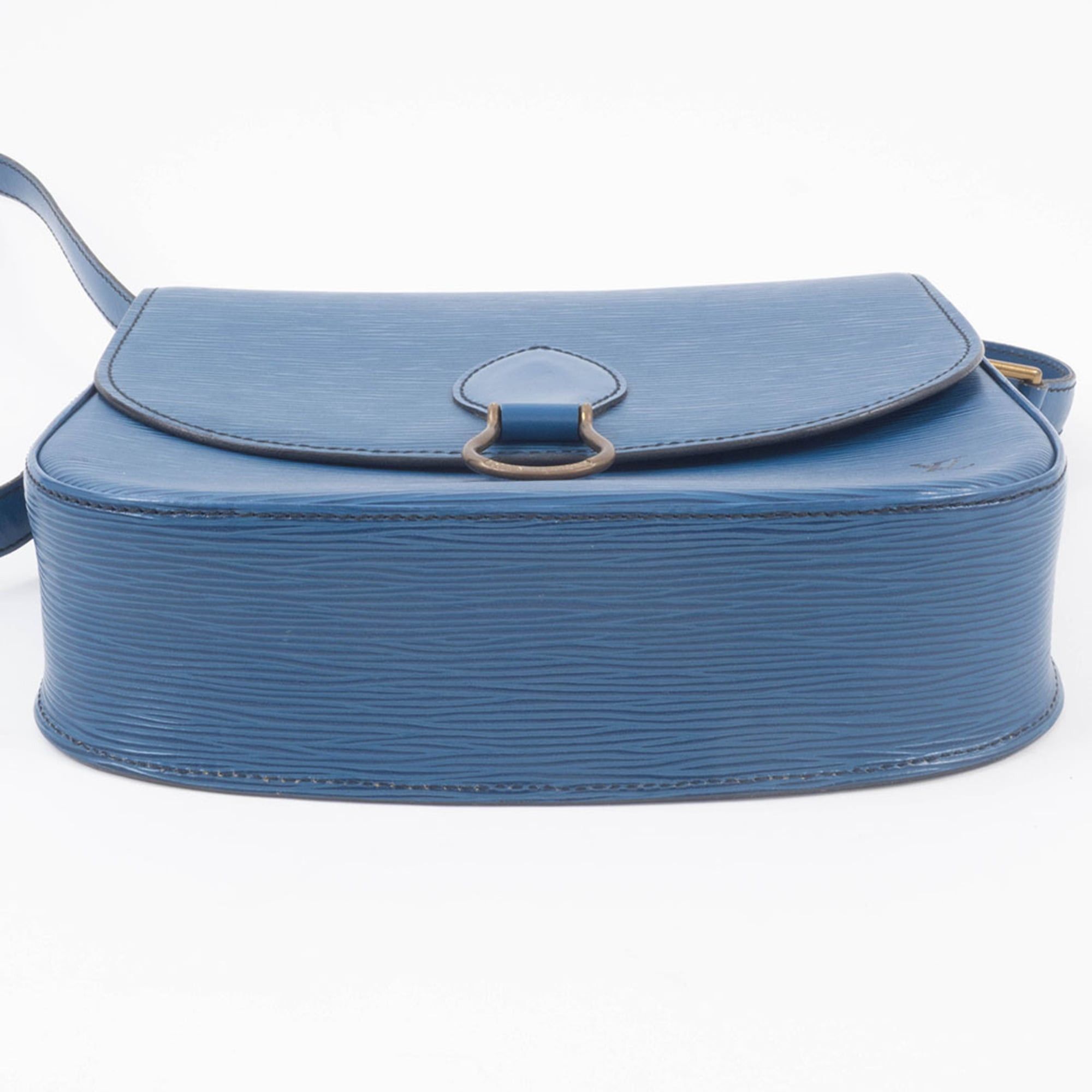 Louis Vuitton Louis Vuitton Saint-Cloud Epi Leather Shoulder Bag, Blue, M52195 Size ONE SIZE - 7 Thumbnail