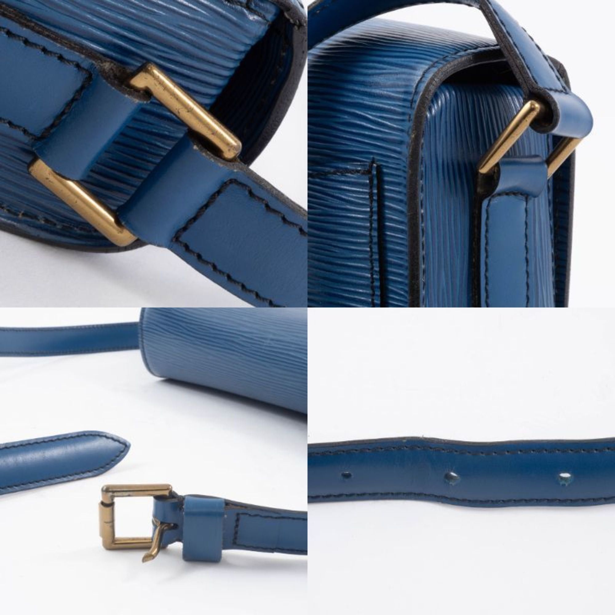 Louis Vuitton Louis Vuitton Saint-Cloud Epi Leather Shoulder Bag, Blue, M52195 Size ONE SIZE - 20 Thumbnail