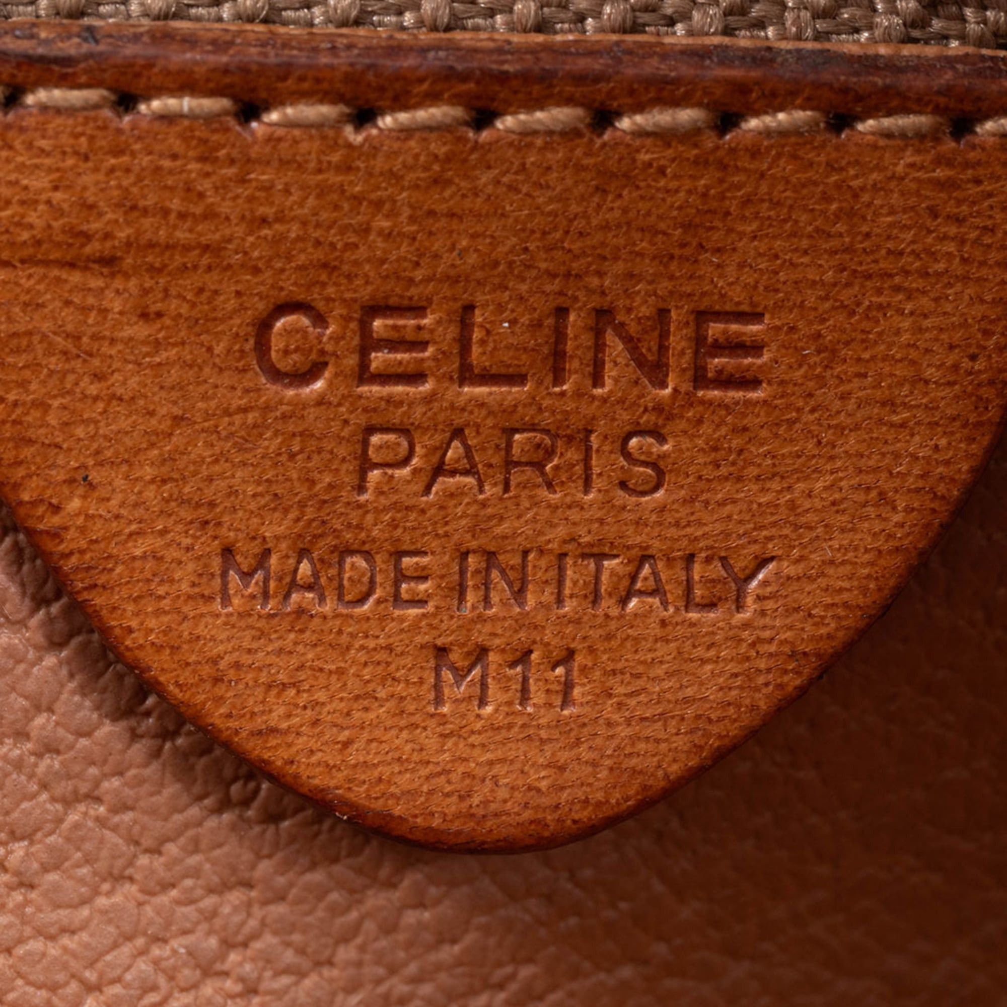 Celine Celine Women's Shoulder Bag in Beige Macadam Leather Size ONE SIZE - 12 Thumbnail