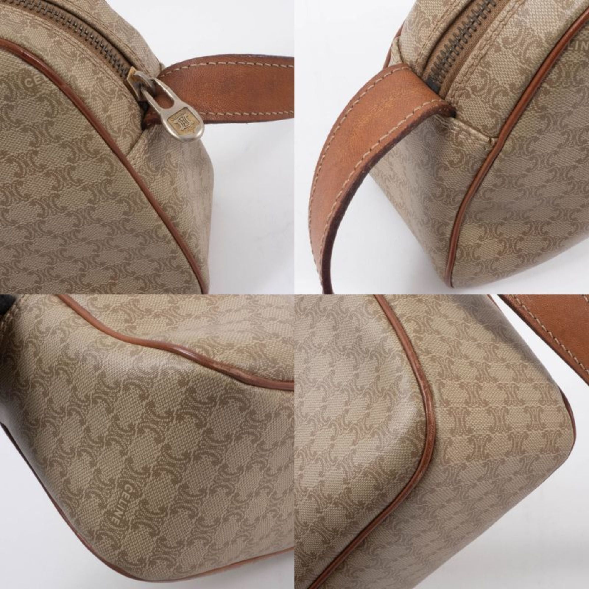 Celine Celine Women's Shoulder Bag in Beige Macadam Leather Size ONE SIZE - 20 Thumbnail