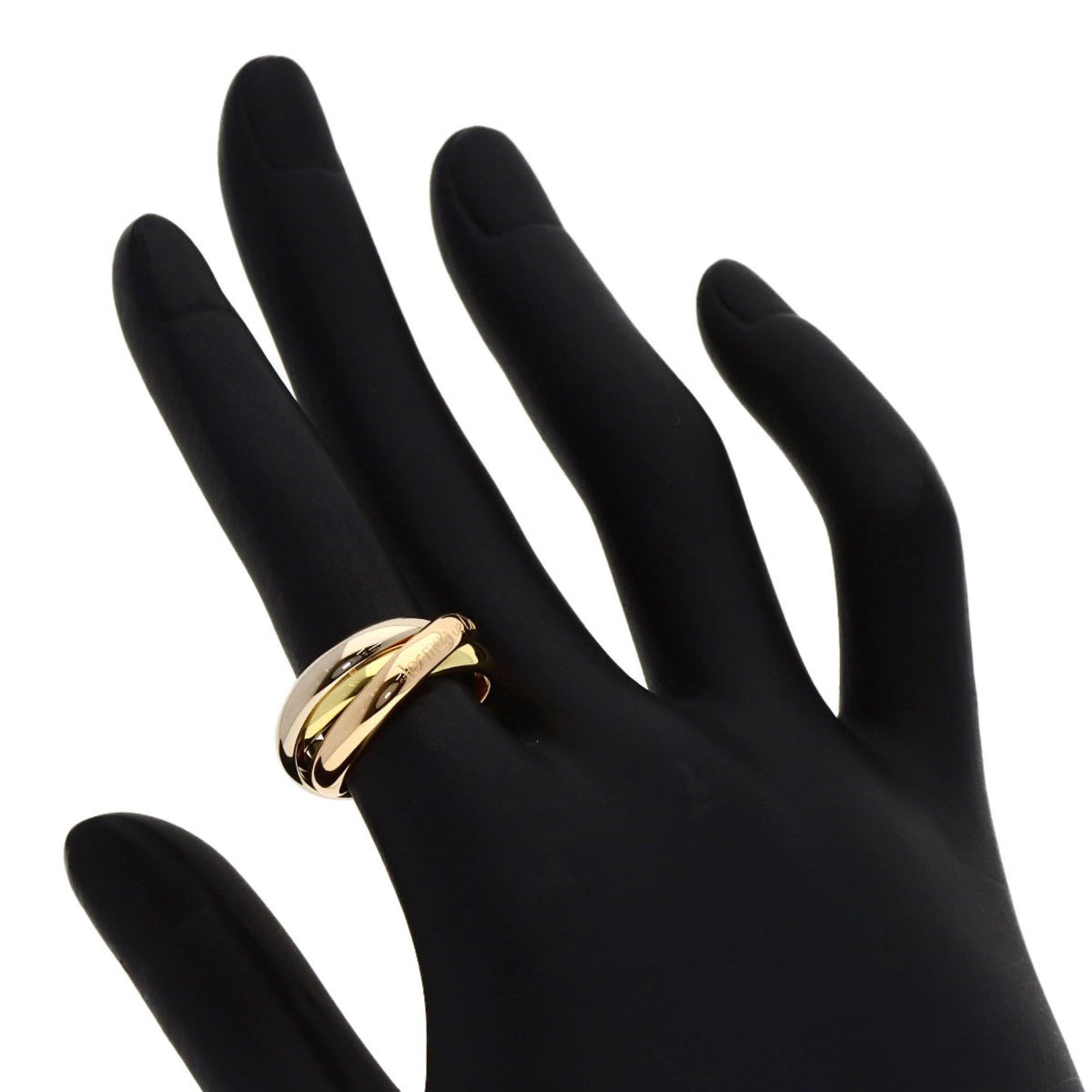Cartier Cartier Trinity #50 Ring, 18K Yellow Gold/18KPG/18KWG, Women's Size ONE SIZE - 4 Thumbnail